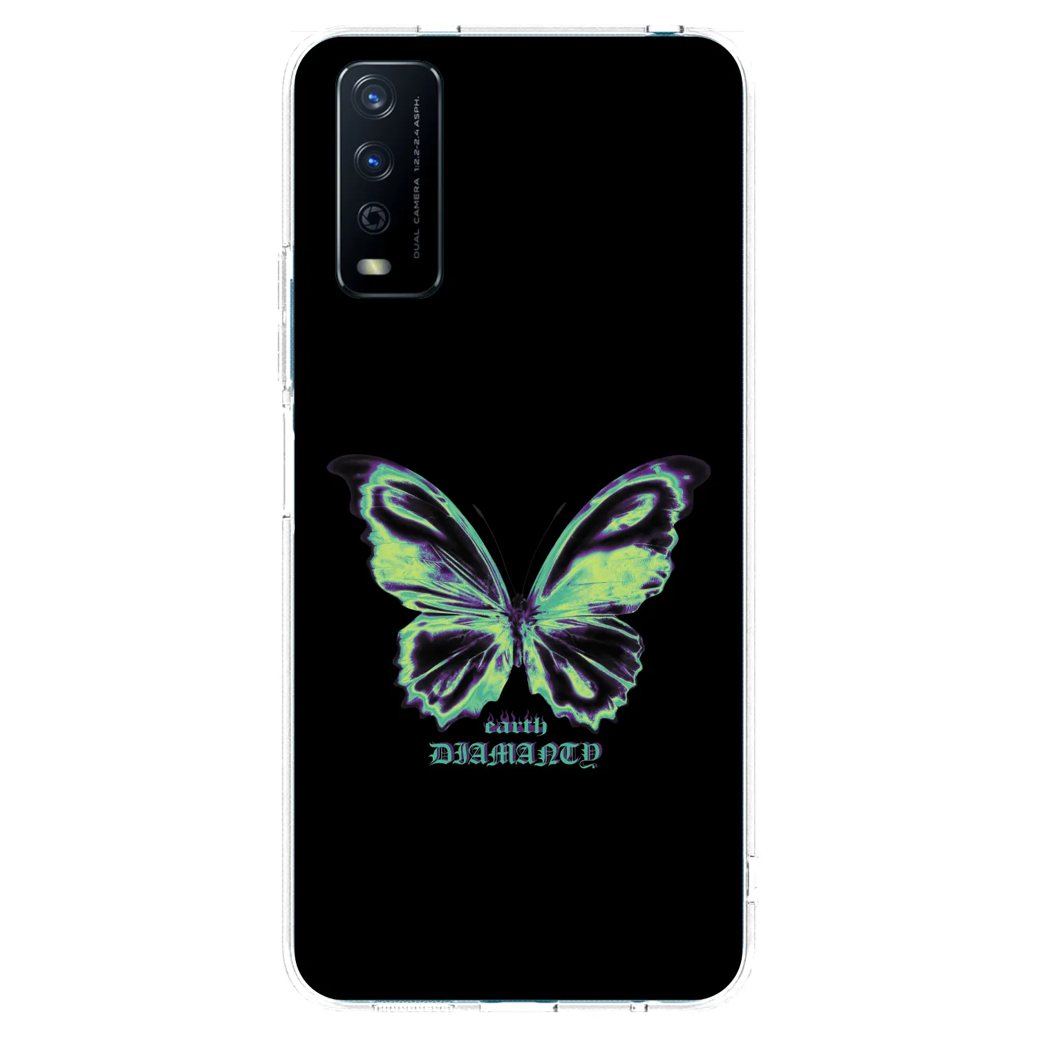 Picasee silikonska prozirna maskica za Vivo Y11s - Diamanty Blue