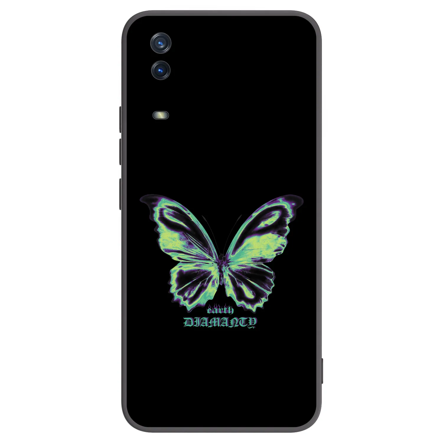 Picasee crna silikonska maskica za Vivo Y11s - Diamanty Blue