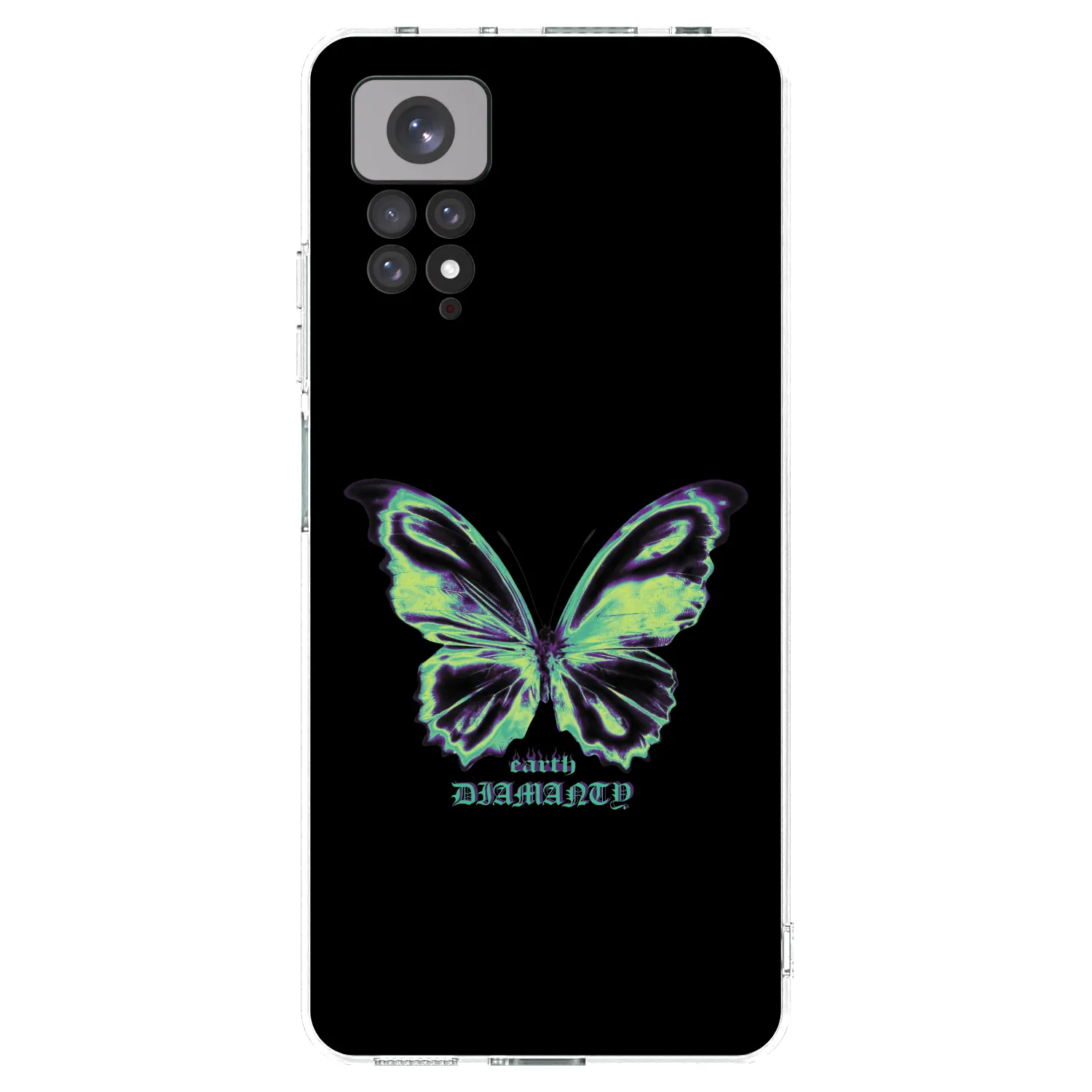 Picasee silikonska prozirna maskica za Xiaomi Redmi Note 11S 4G - Diamanty Blue