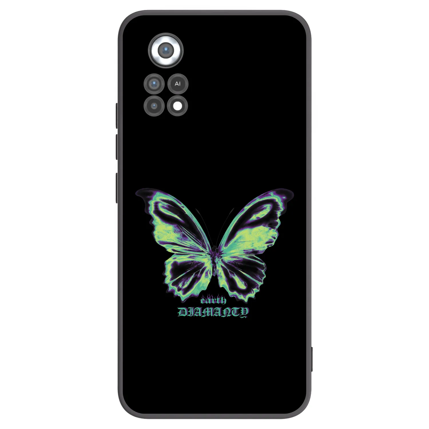 Picasee crna silikonska maskica za Xiaomi Poco X4 Pro 5G - Diamanty Blue