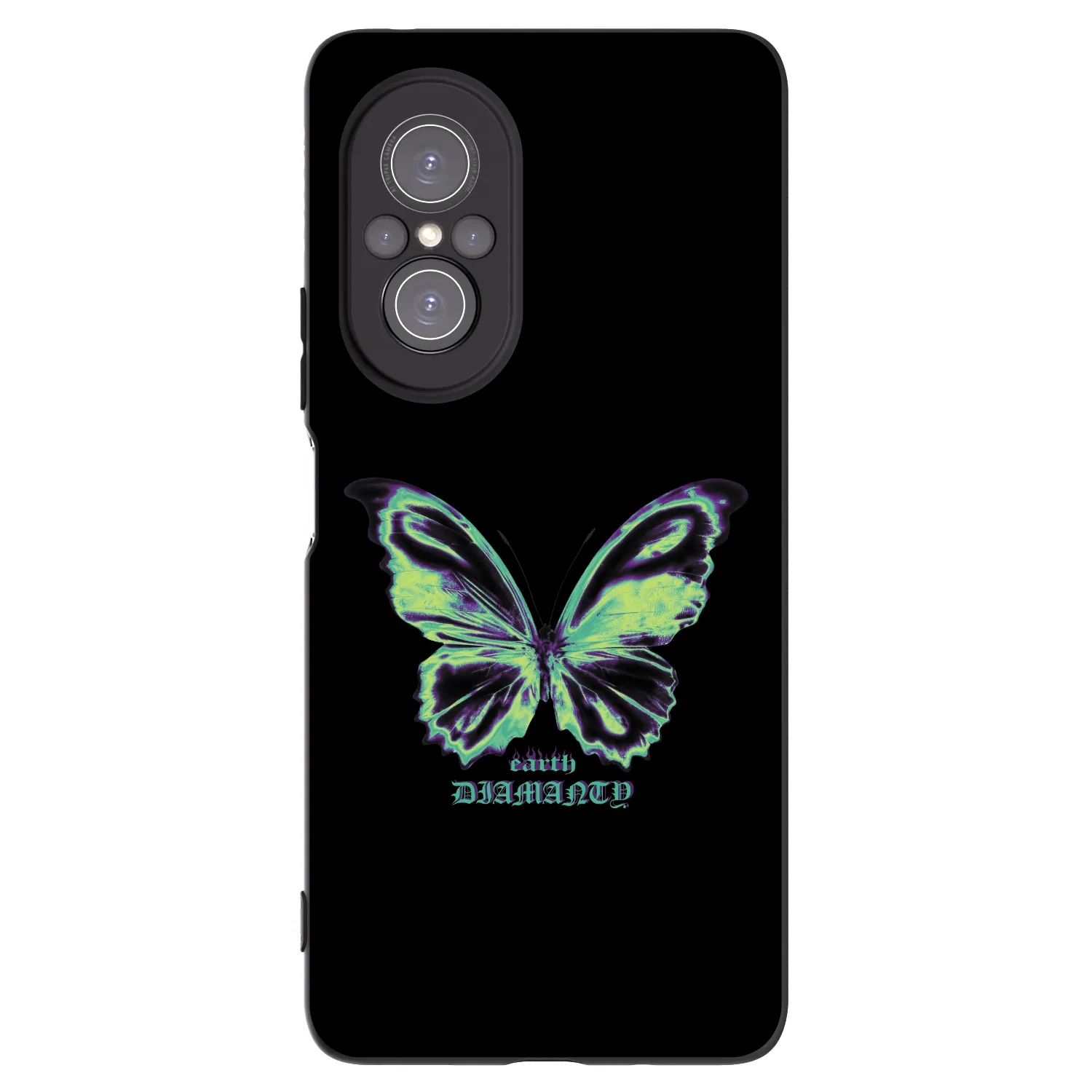 Picasee crna silikonska maskica za Huawei Nova 9 SE - Diamanty Blue