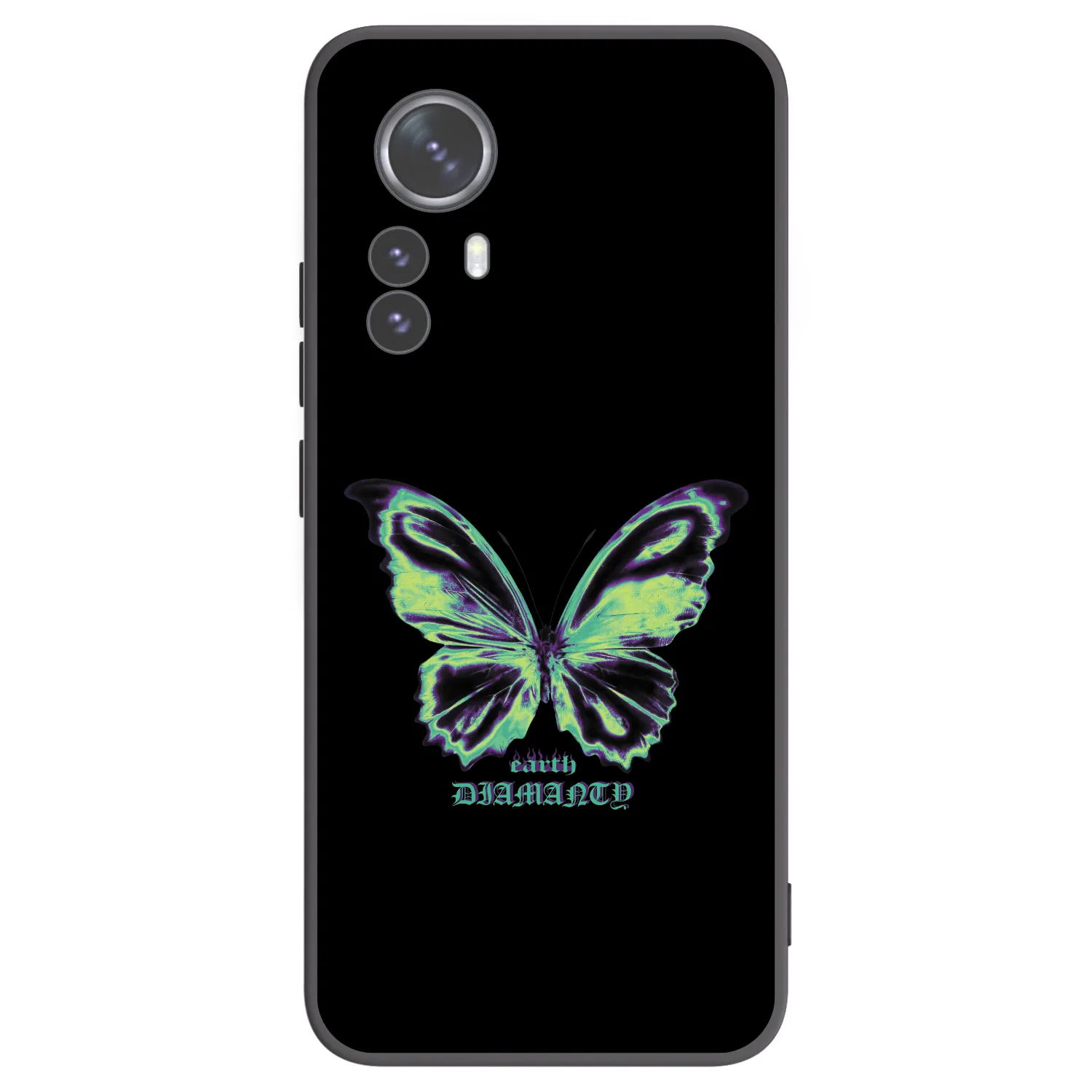 Picasee crna silikonska maskica za Xiaomi 12 Pro - Diamanty Blue