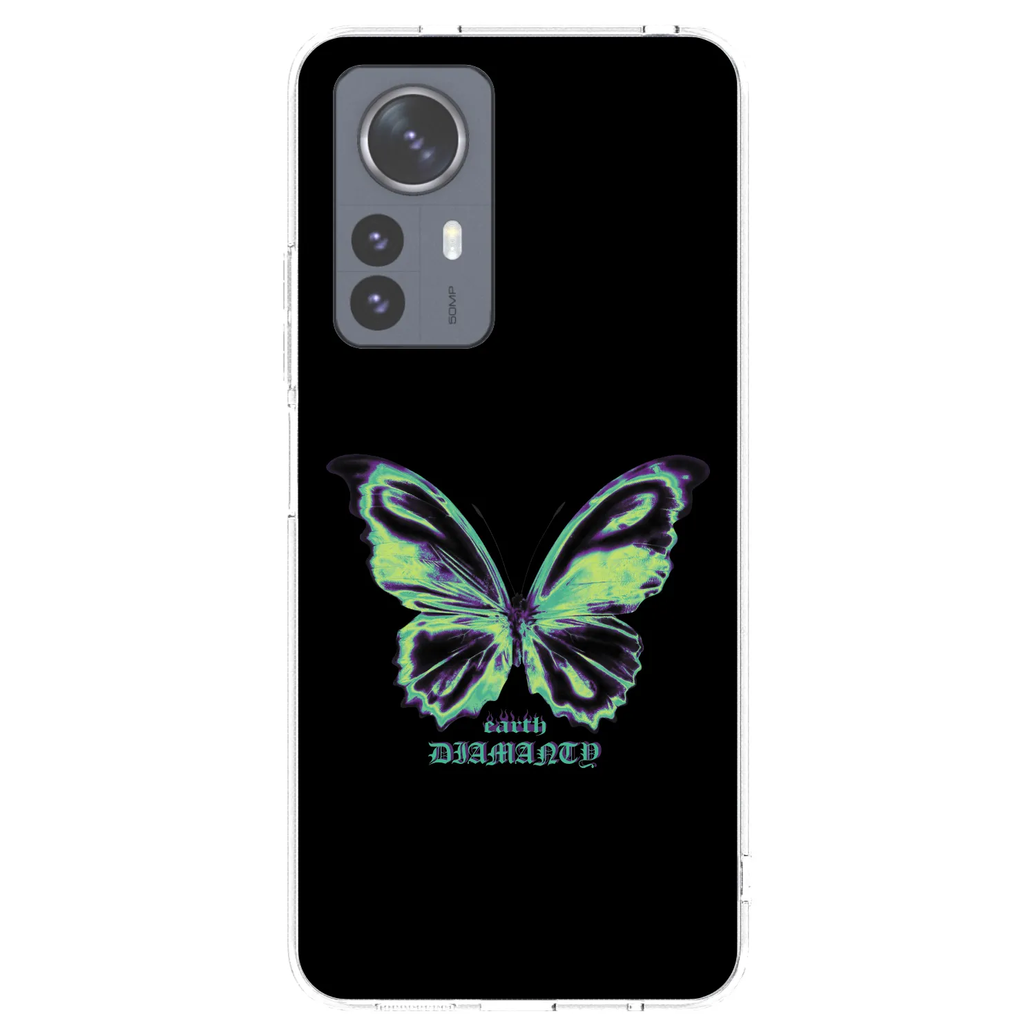 Picasee silikonska prozirna maskica za Xiaomi 12 Pro - Diamanty Blue