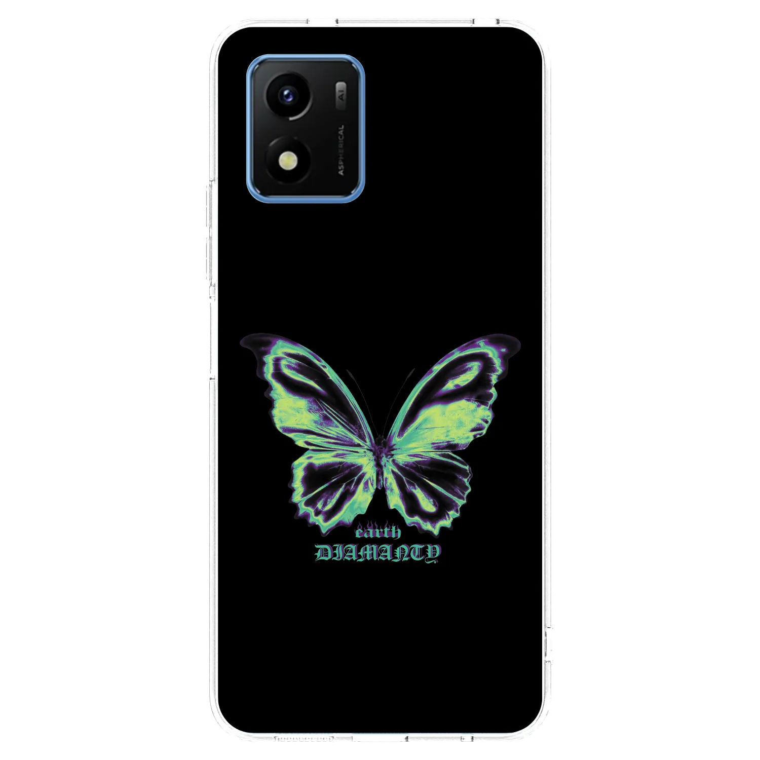 Picasee silikonska prozirna maskica za Vivo Y01 - Diamanty Blue