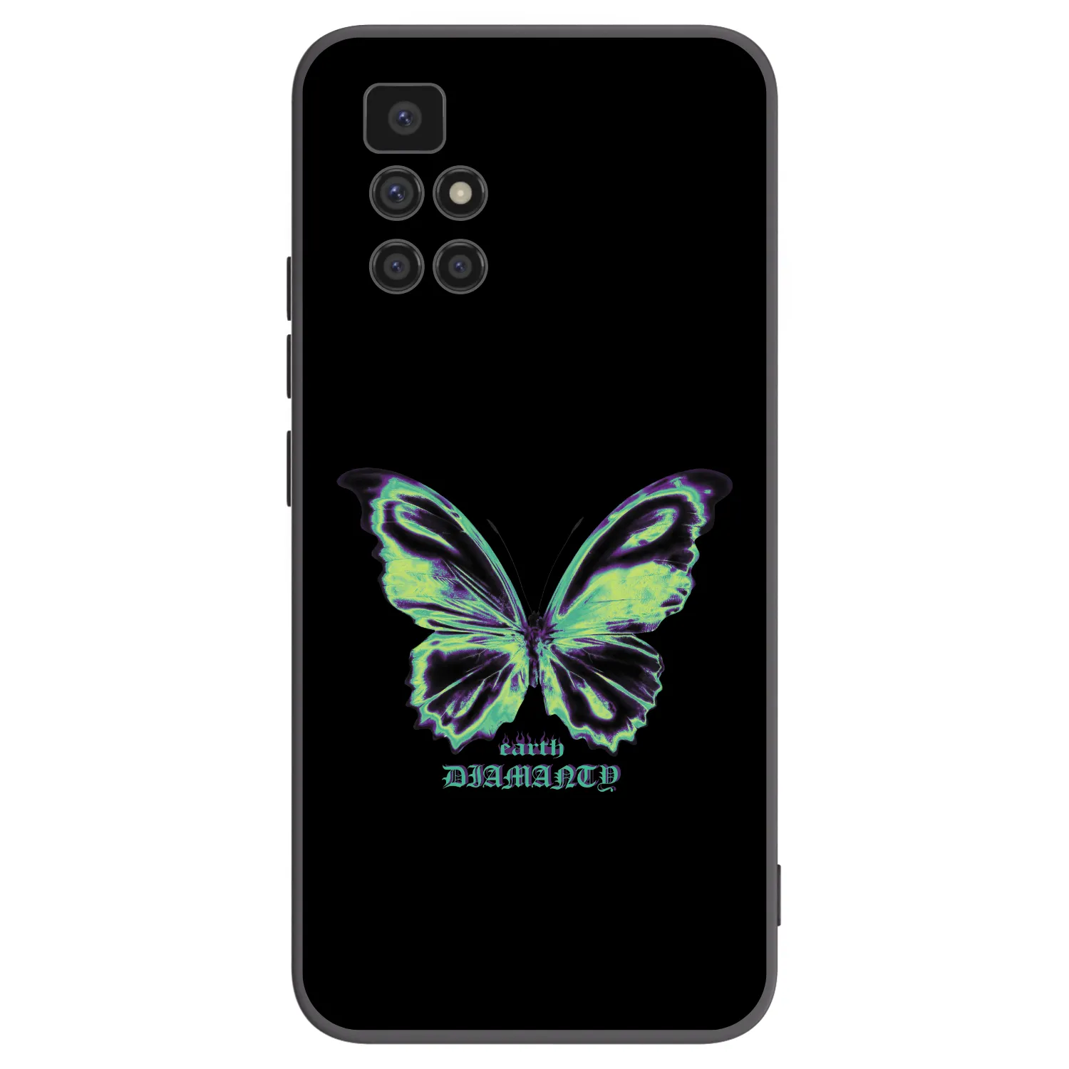 Picasee crna silikonska maskica za Xiaomi Redmi 10 (2022) - Diamanty Blue