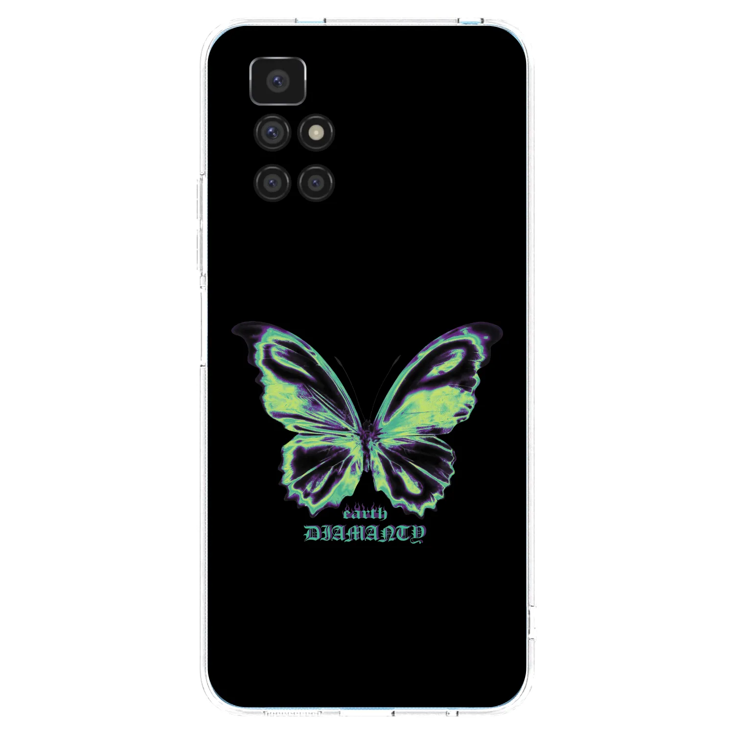 Picasee silikonska prozirna maskica za Xiaomi Redmi 10 (2022) - Diamanty Blue