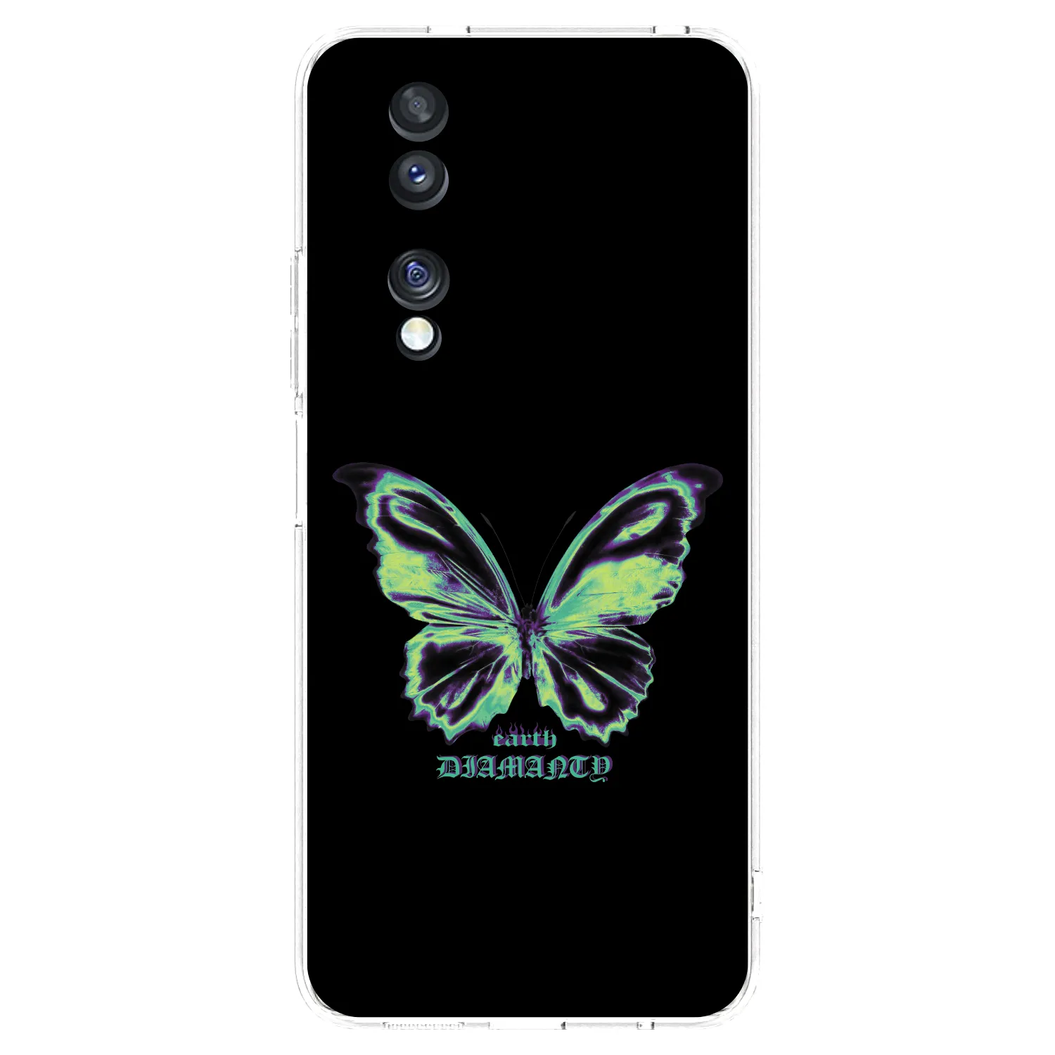Picasee silikonska prozirna maskica za Honor 70 - Diamanty Blue