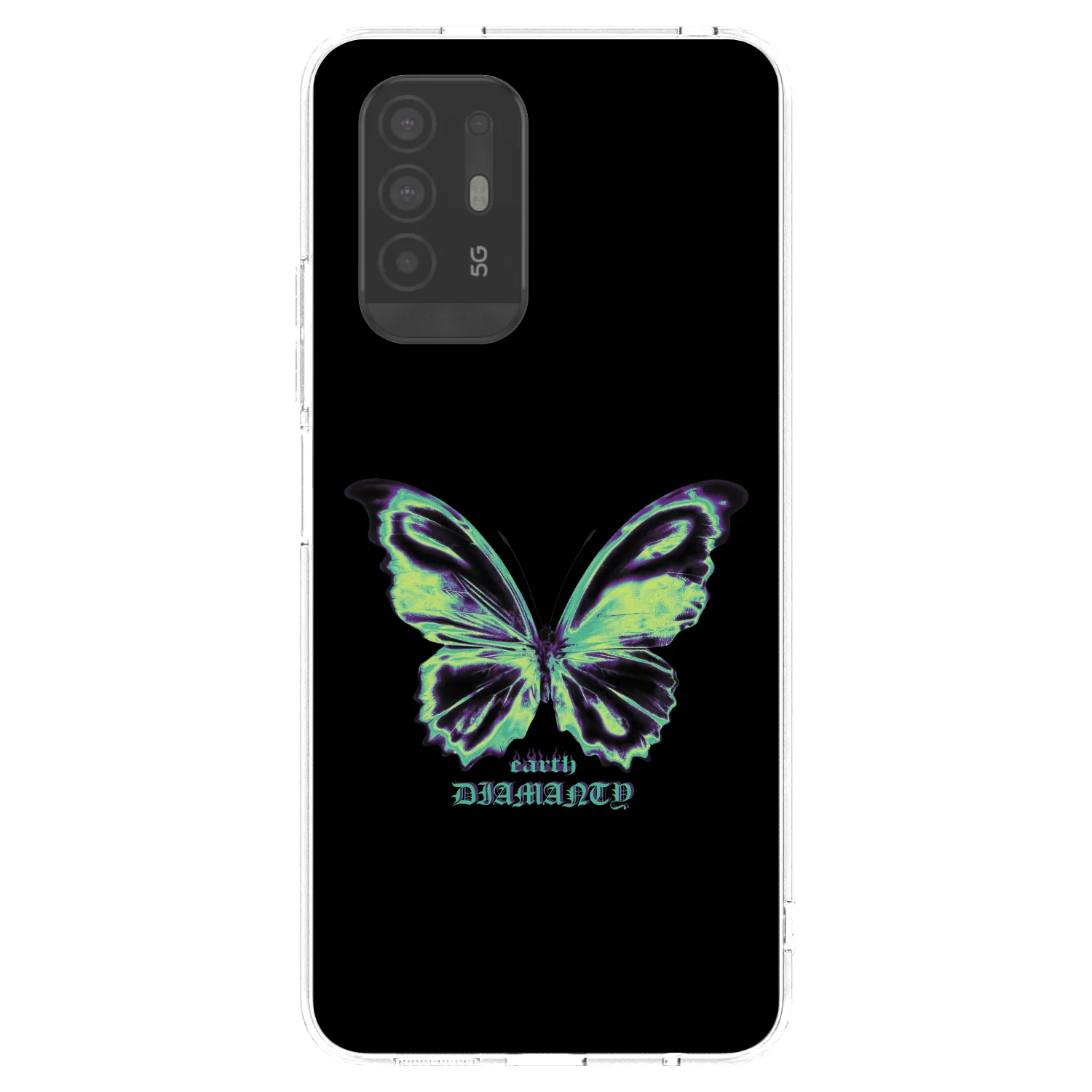 Picasee silikonska prozirna maskica za OPPO A94 5G - Diamanty Blue