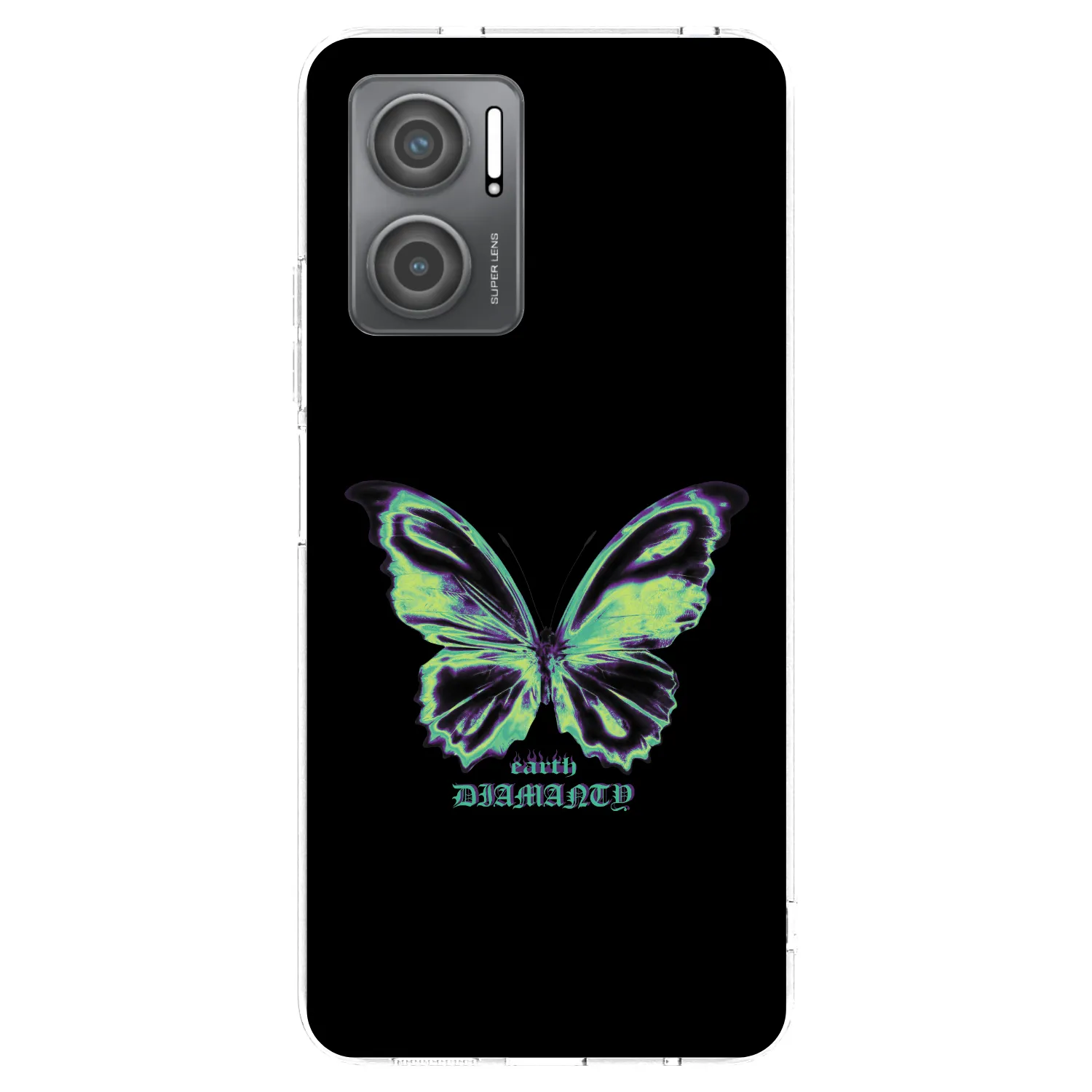 Picasee silikonska prozirna maskica za Xiaomi Redmi 10 5G - Diamanty Blue