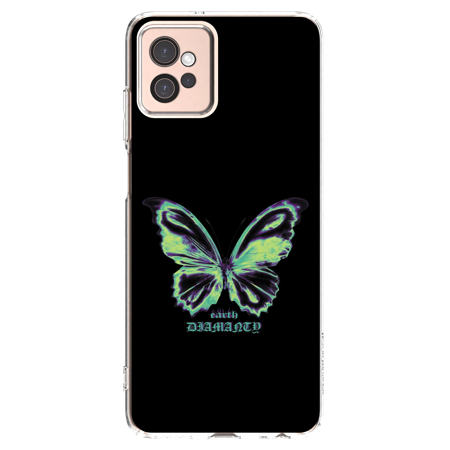 Picasee silikonska prozirna maskica za Motorola Moto G32 - Diamanty Blue