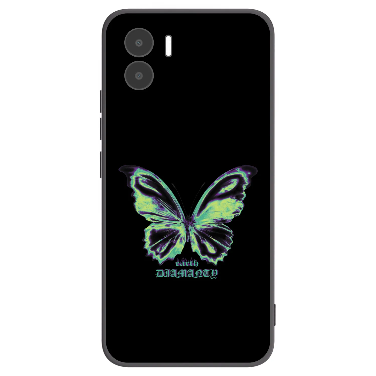 Picasee crna silikonska maskica za Xiaomi Redmi A1 - Diamanty Blue