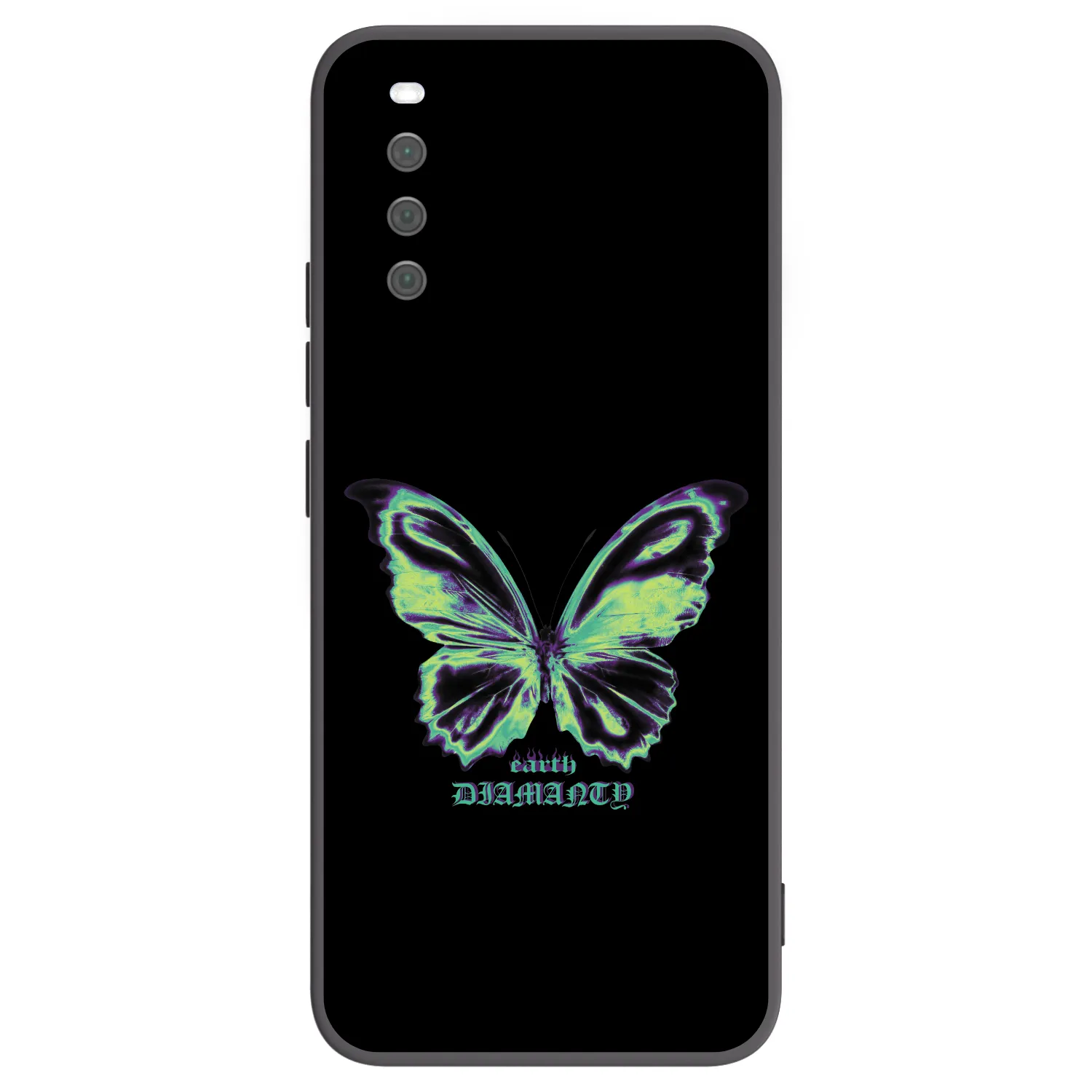 Picasee crna silikonska maskica za Sony Xperia 10 III - Diamanty Blue