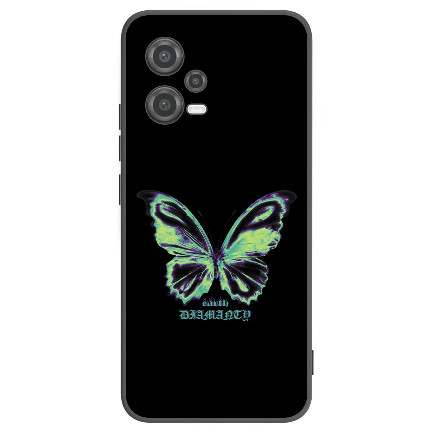 Picasee crna silikonska maskica za Xiaomi Poco X5 - Diamanty Blue
