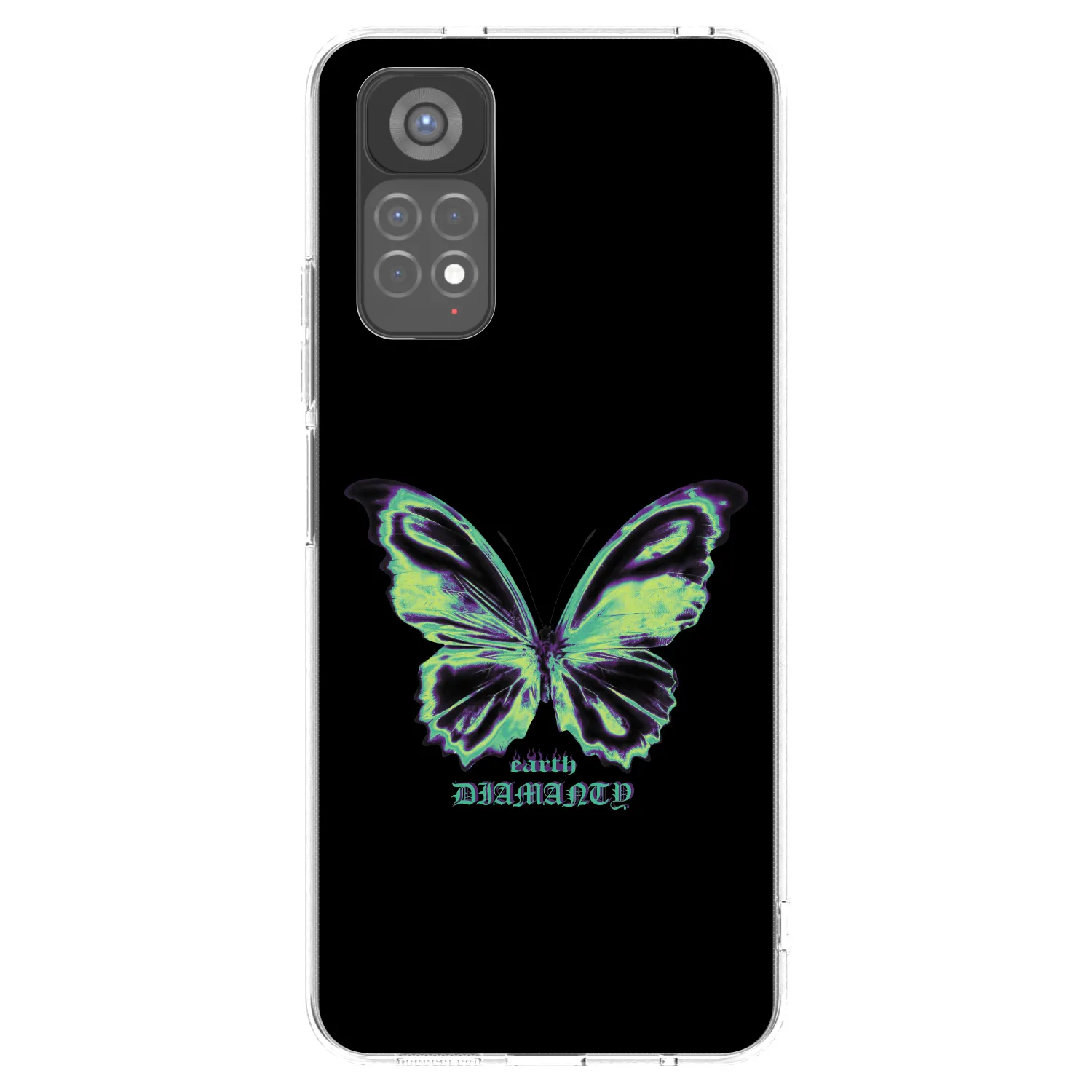 Picasee silikonska prozirna maskica za Xiaomi Redmi Note 11S 5G - Diamanty Blue