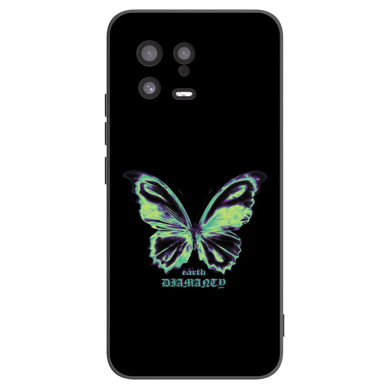 Picasee crna silikonska maskica za Xiaomi 13 - Diamanty Blue