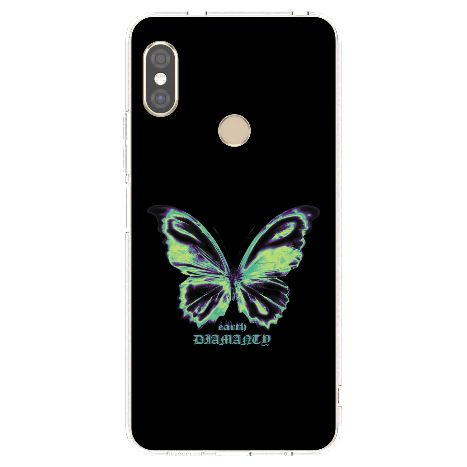 Picasee silikonska prozirna maskica za Xiaomi Redmi Note 5 Global - Diamanty Blue