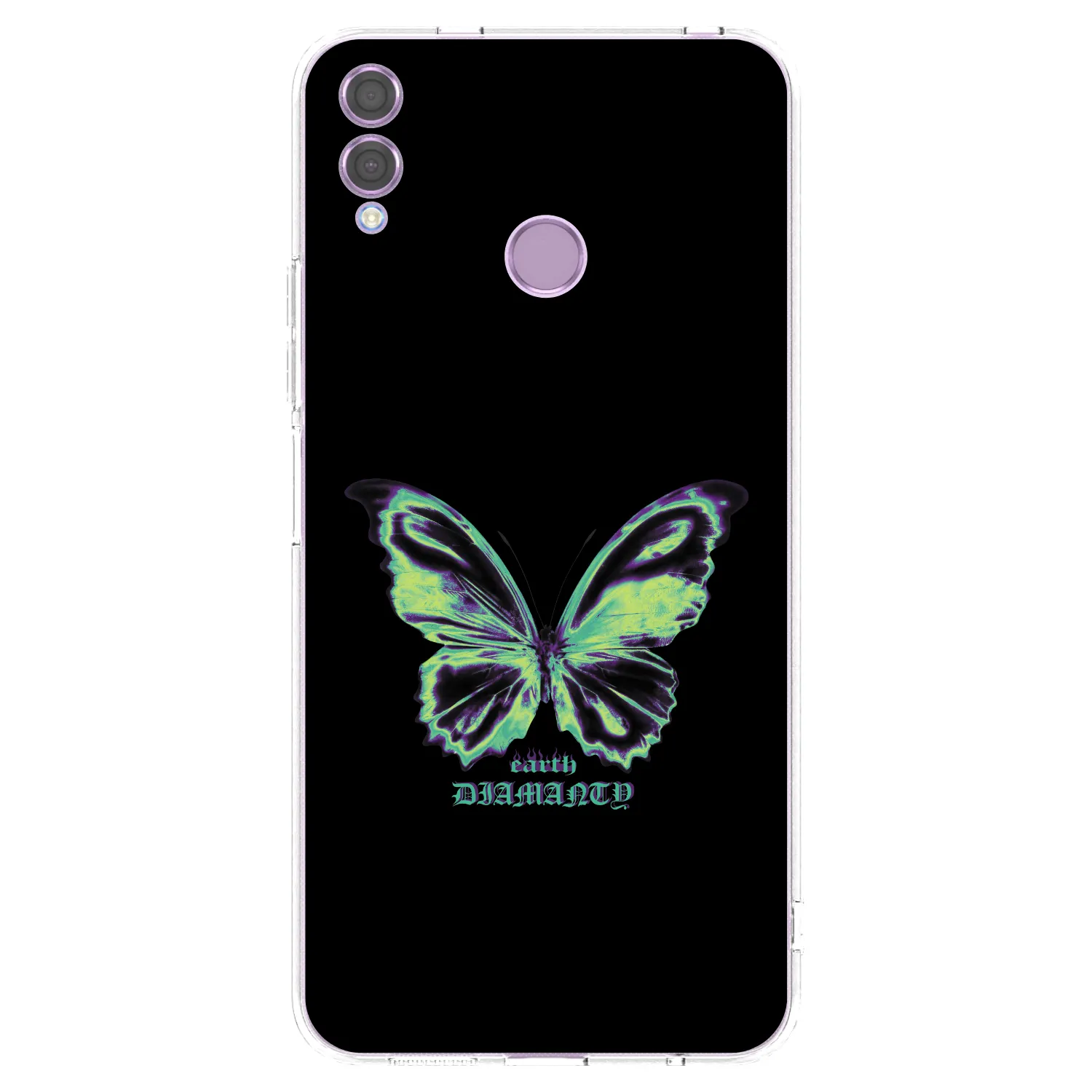 Picasee silikonska prozirna maskica za Honor 8X - Diamanty Blue