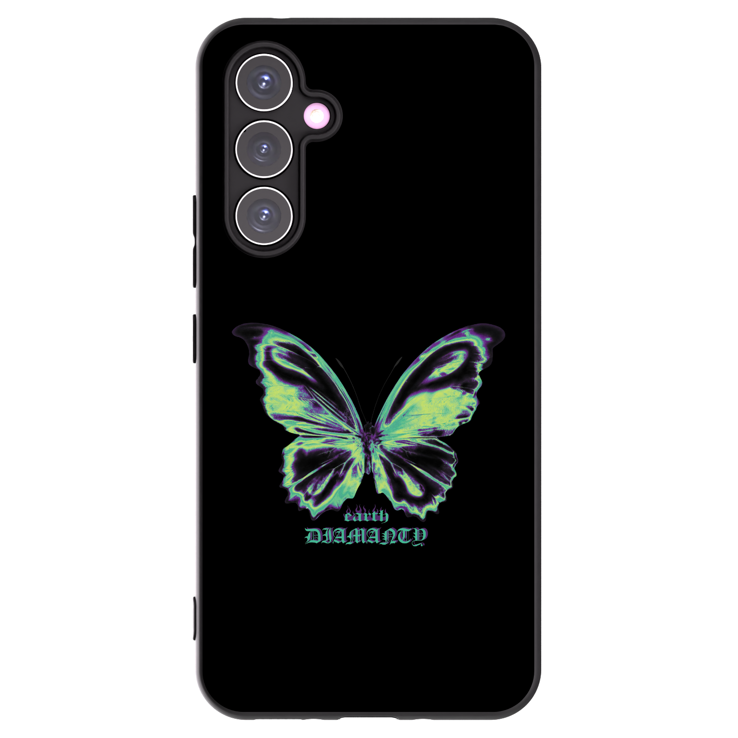 Picasee crna silikonska maskica za Samsung Galaxy A54 5G A546B - Diamanty Blue