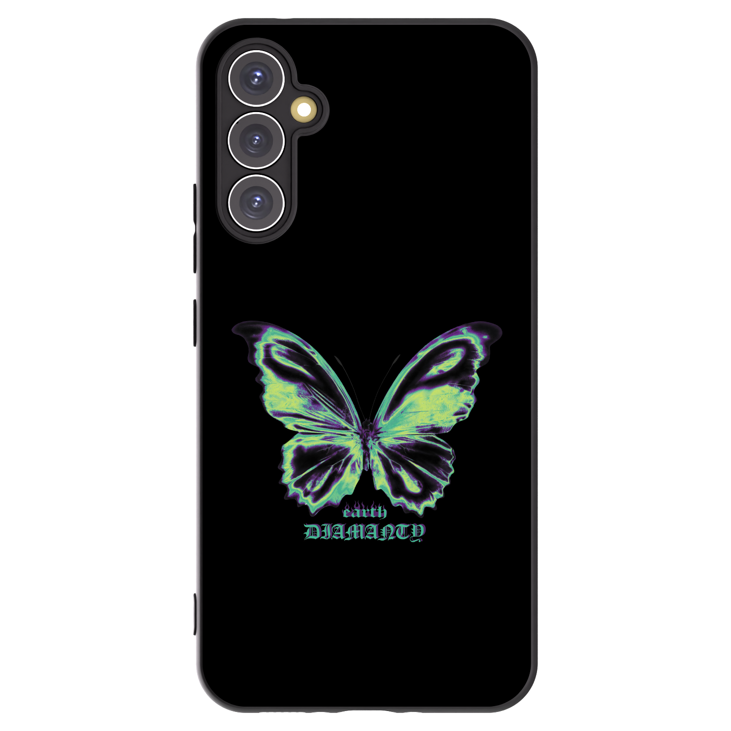 Picasee crna silikonska maskica za Samsung Galaxy A34 5G A346B - Diamanty Blue