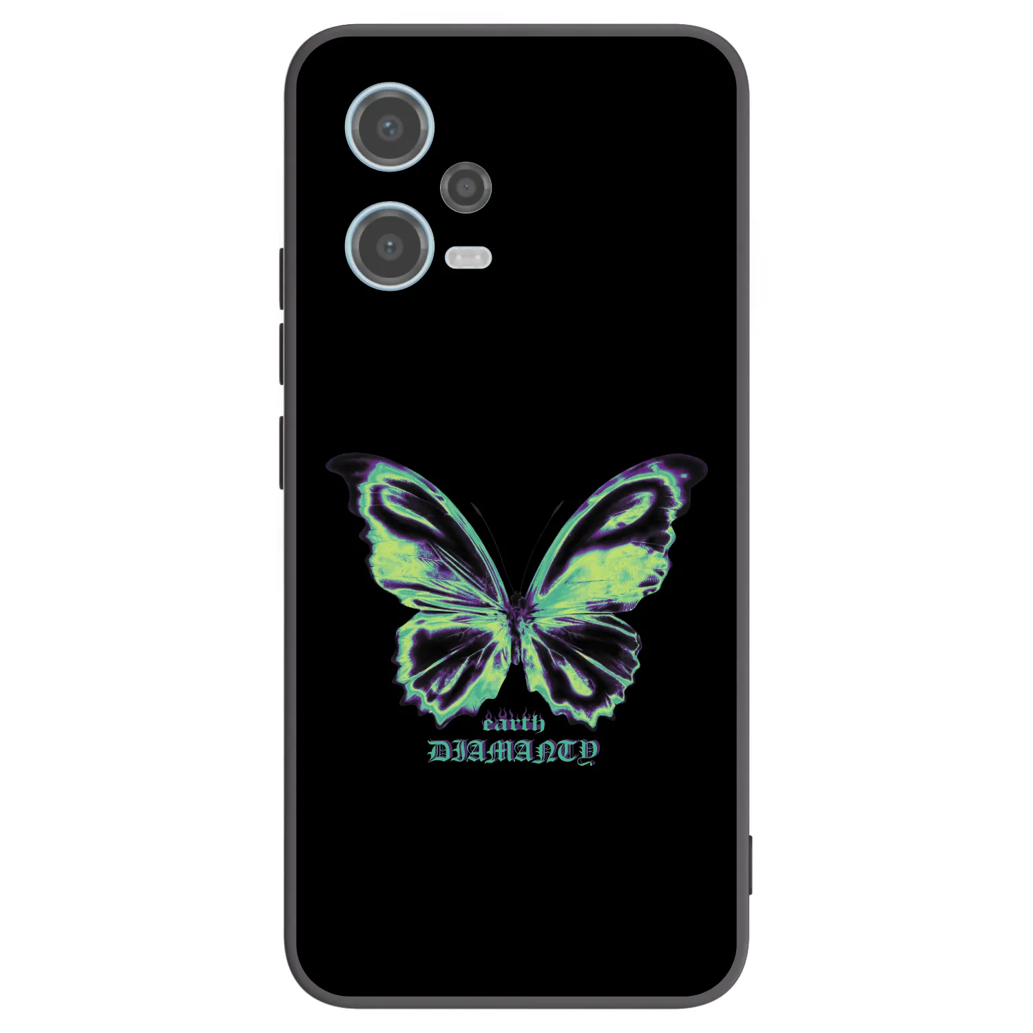 Picasee crna silikonska maskica za Xiaomi Redmi Note 12 5G - Diamanty Blue