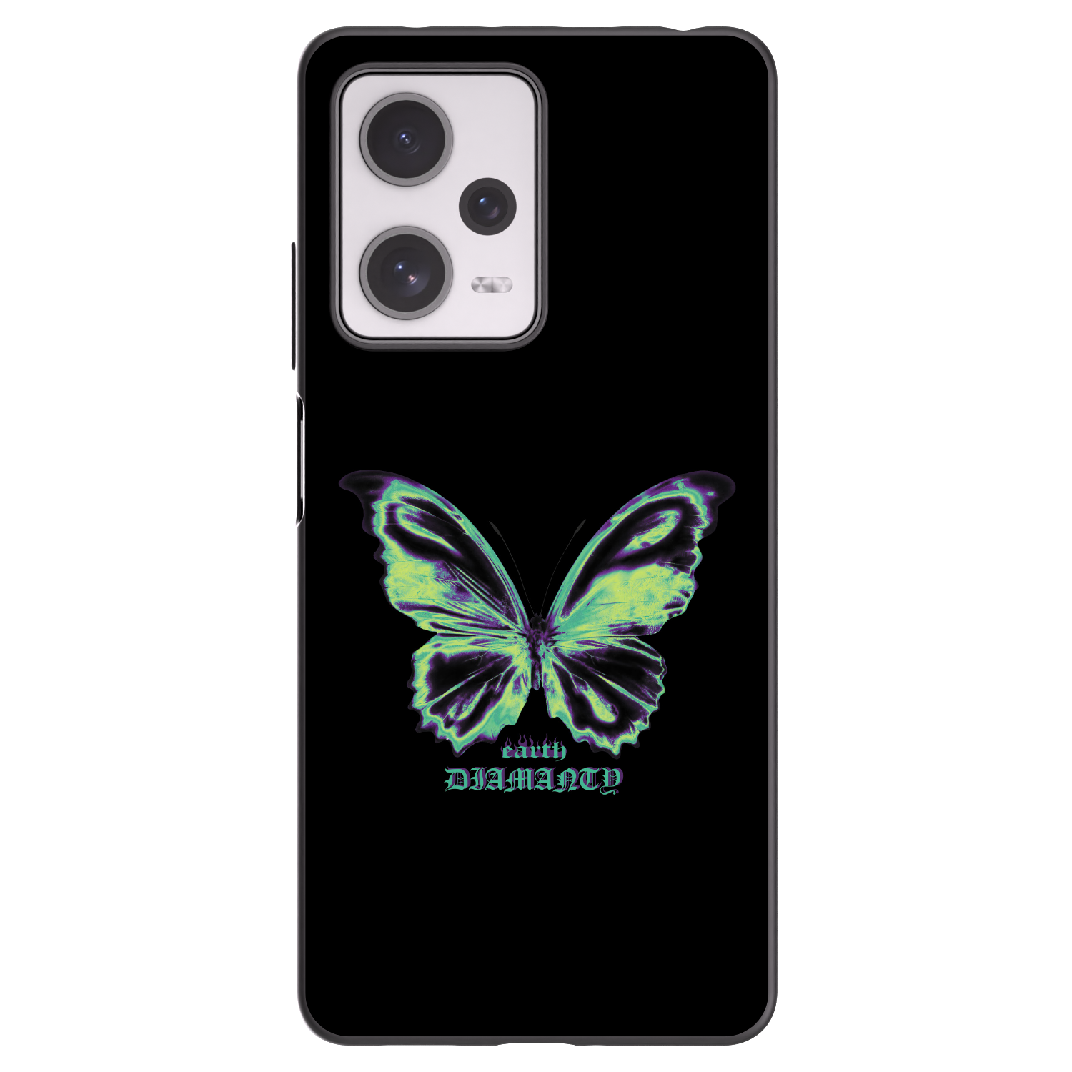 Picasee crna silikonska maskica za Xiaomi Redmi Note 12 Pro+ 5G - Diamanty Blue