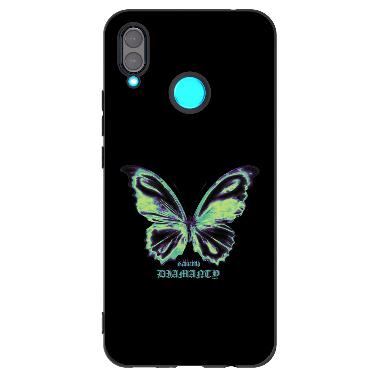 Picasee crna silikonska maskica za Huawei Nova 3i - Diamanty Blue
