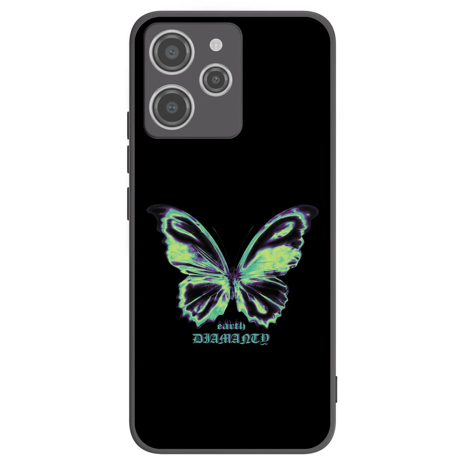 Picasee crna silikonska maskica za Xiaomi Redmi 12 4G - Diamanty Blue