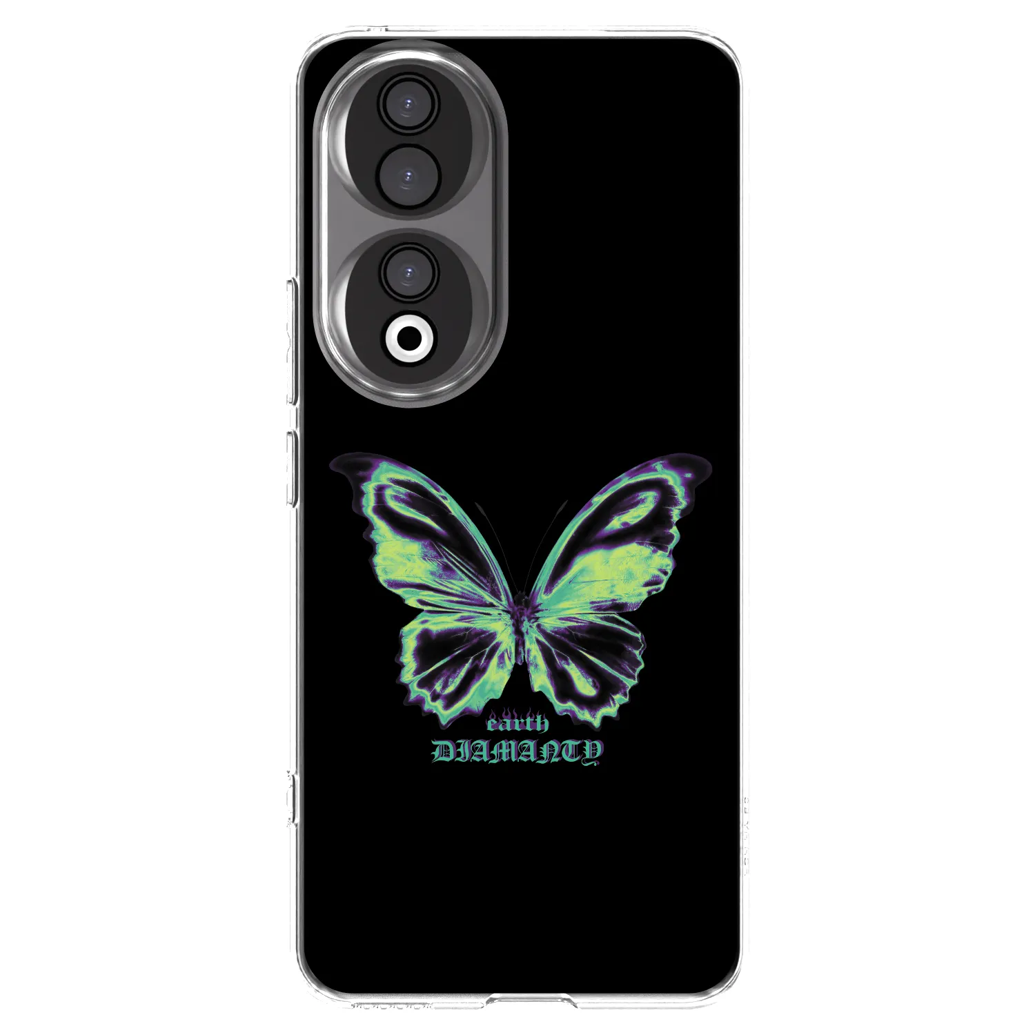 Picasee silikonska prozirna maskica za Honor 90 5G - Diamanty Blue