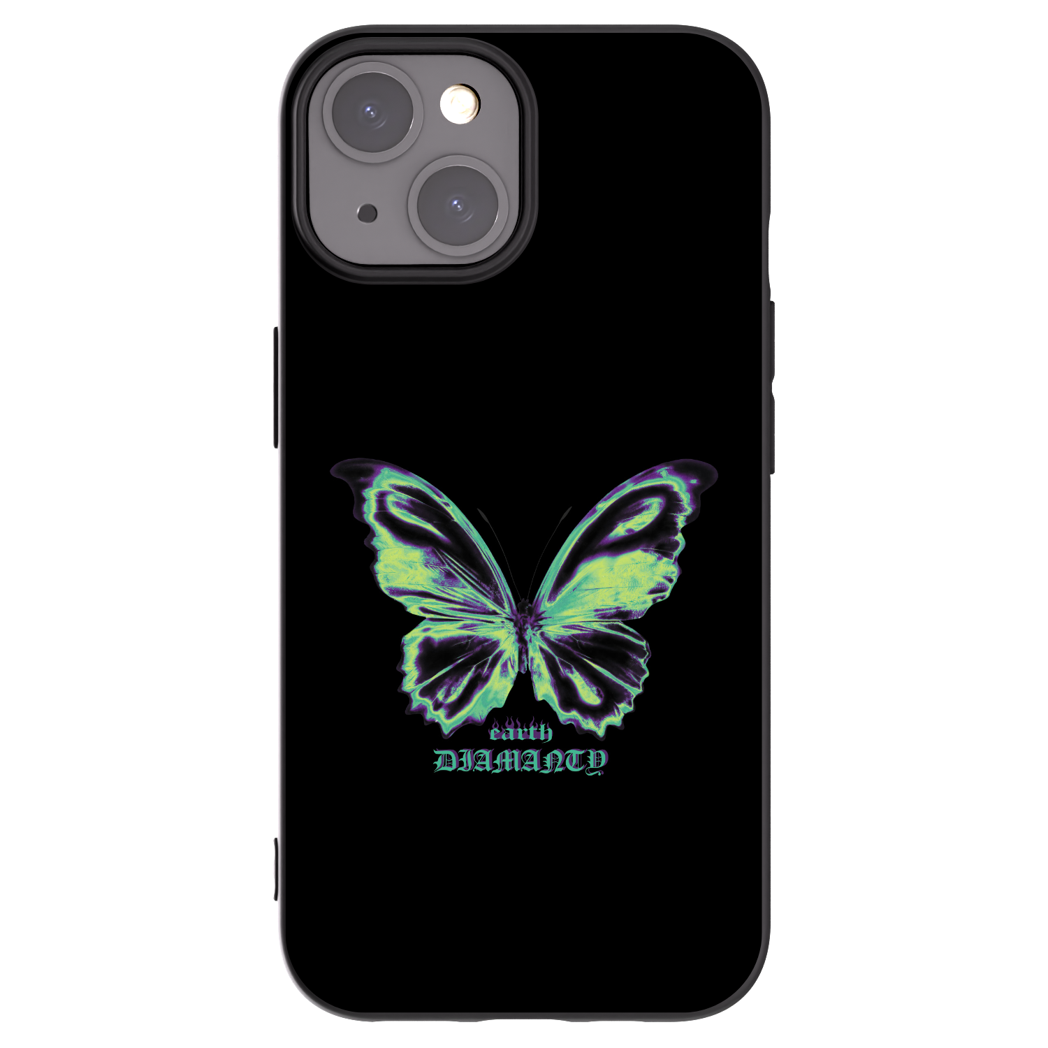Picasee crna silikonska maskica za Apple iPhone 15 - Diamanty Blue