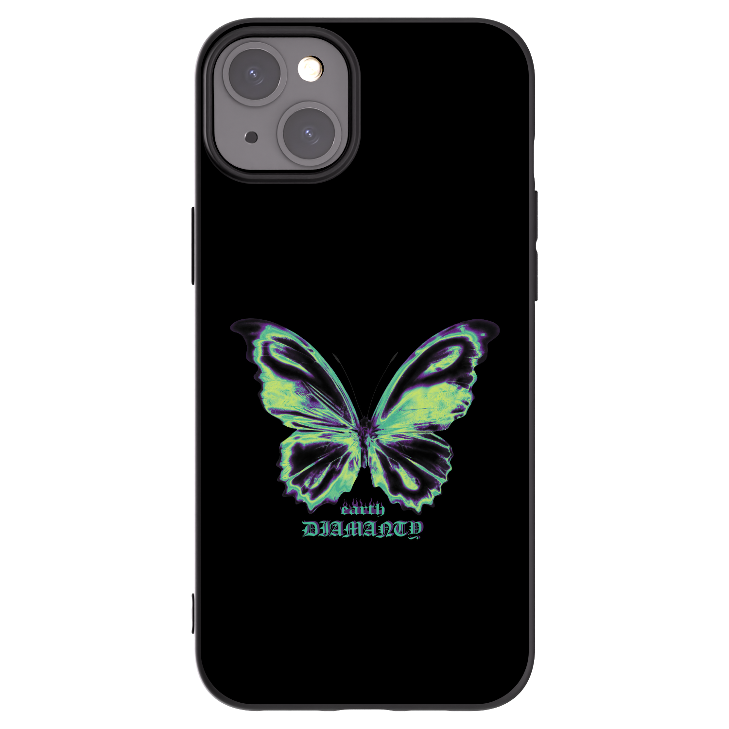 Picasee crna silikonska maskica za Apple iPhone 15 Plus - Diamanty Blue