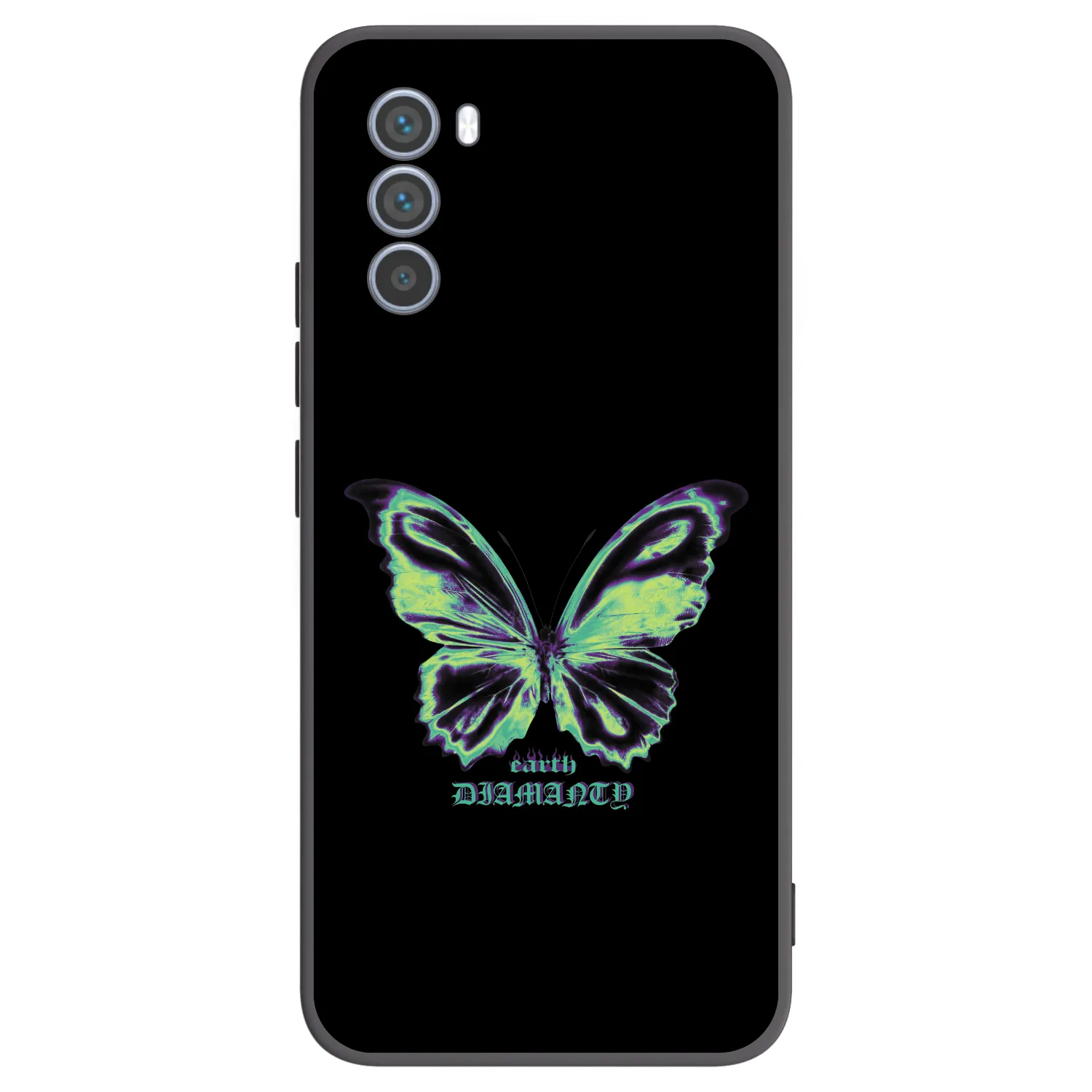 Picasee crna silikonska maskica za Motorola Moto G62 - Diamanty Blue