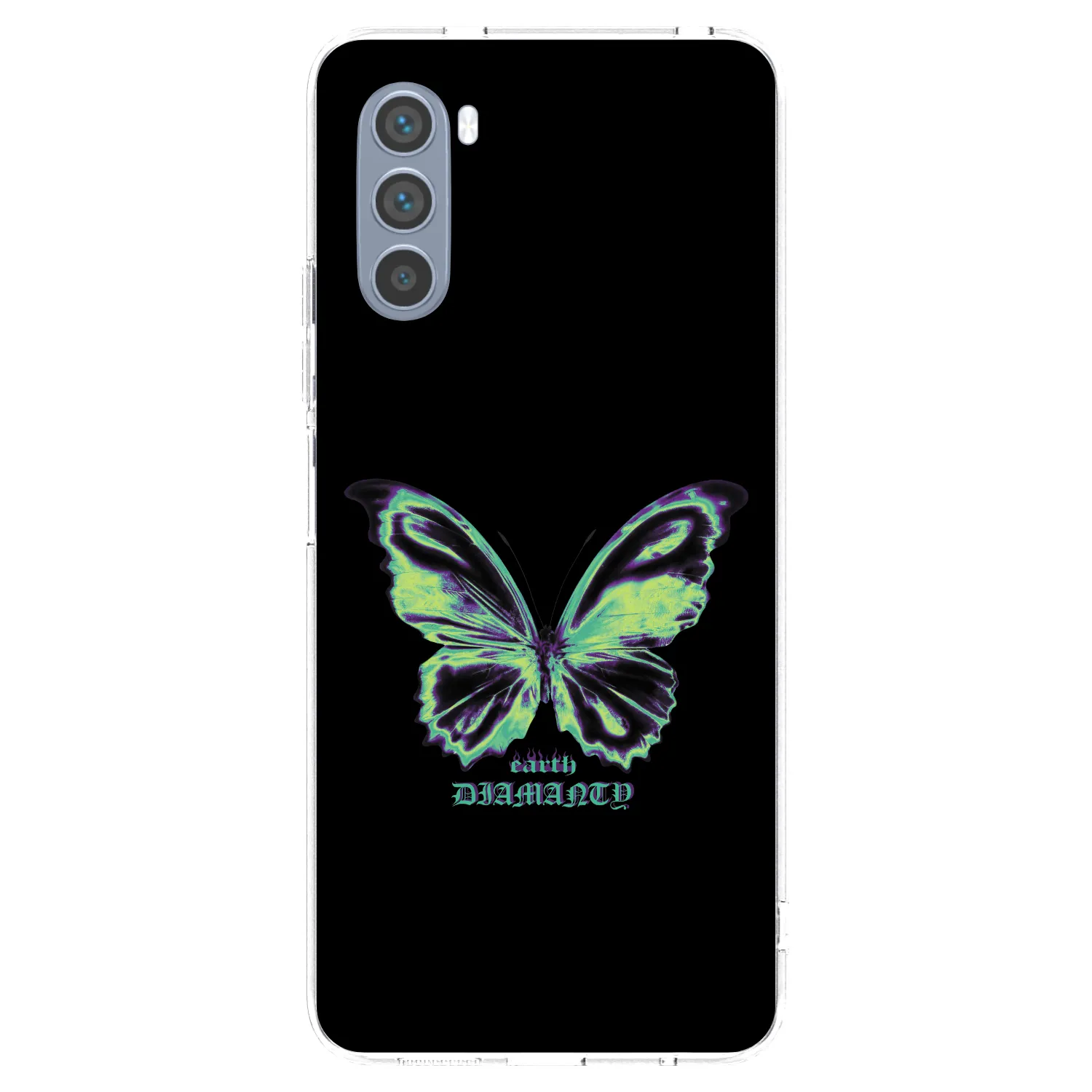 Picasee silikonska prozirna maskica za Motorola Moto G62 - Diamanty Blue