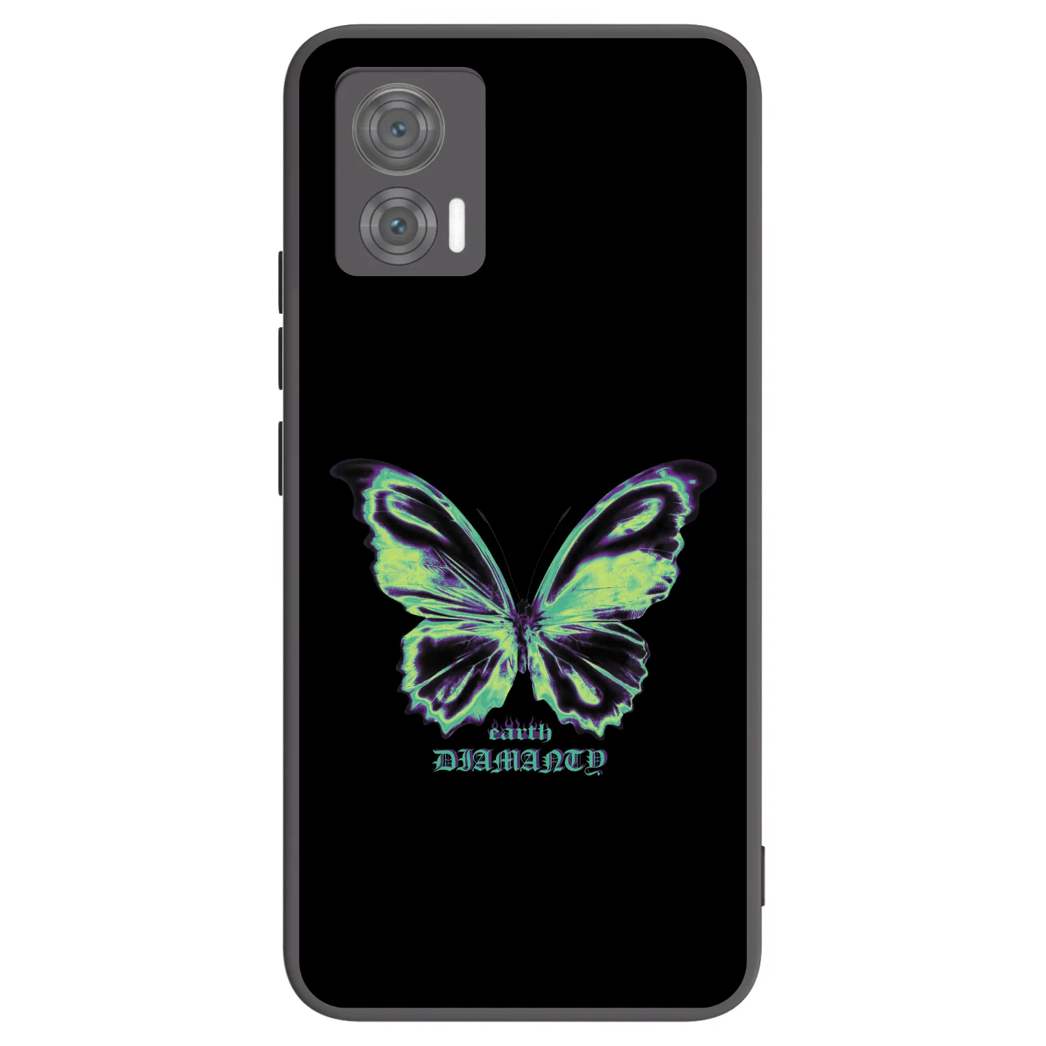 Picasee crna silikonska maskica za Motorola Edge 30 Neo - Diamanty Blue