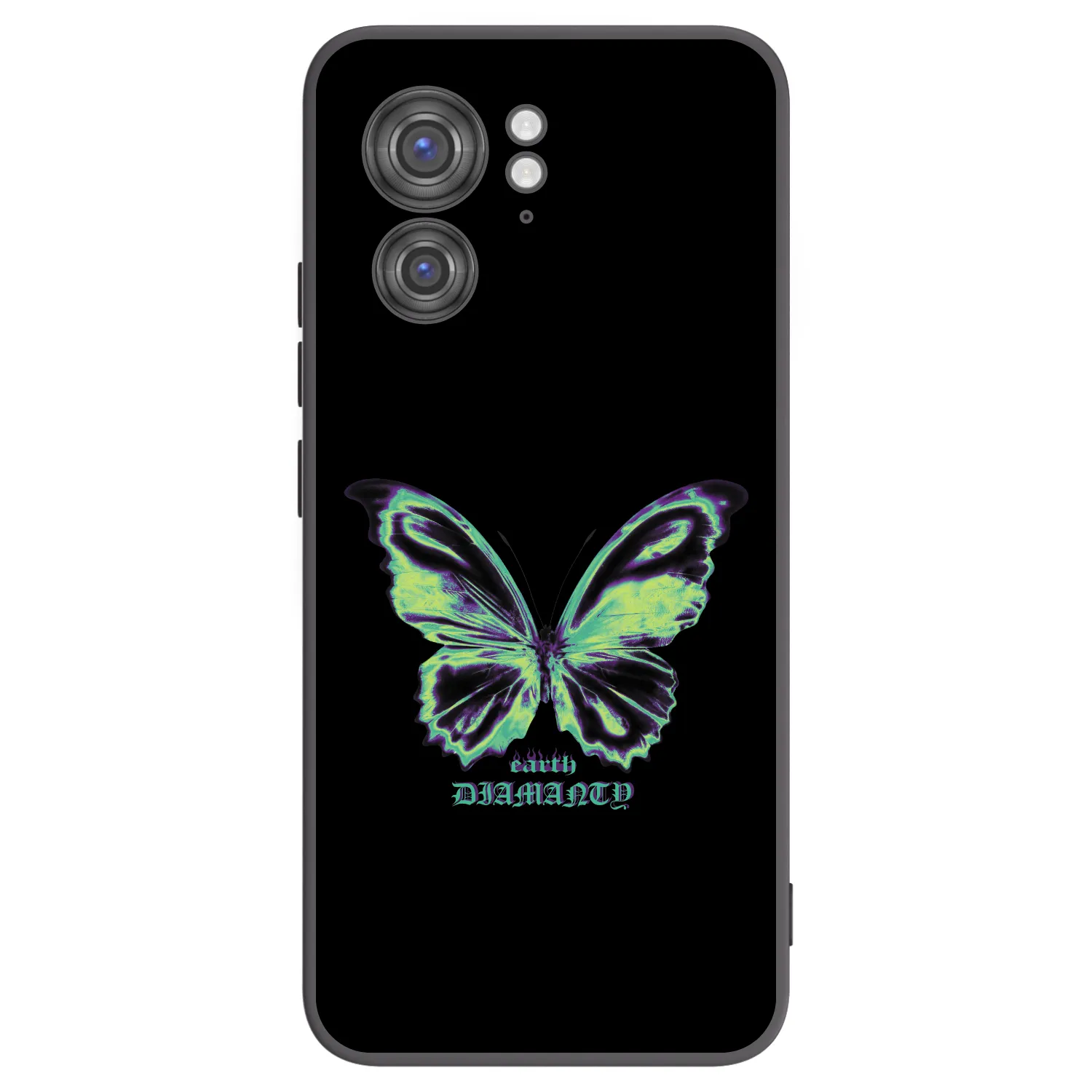 Picasee crna silikonska maskica za Motorola Edge 40 - Diamanty Blue
