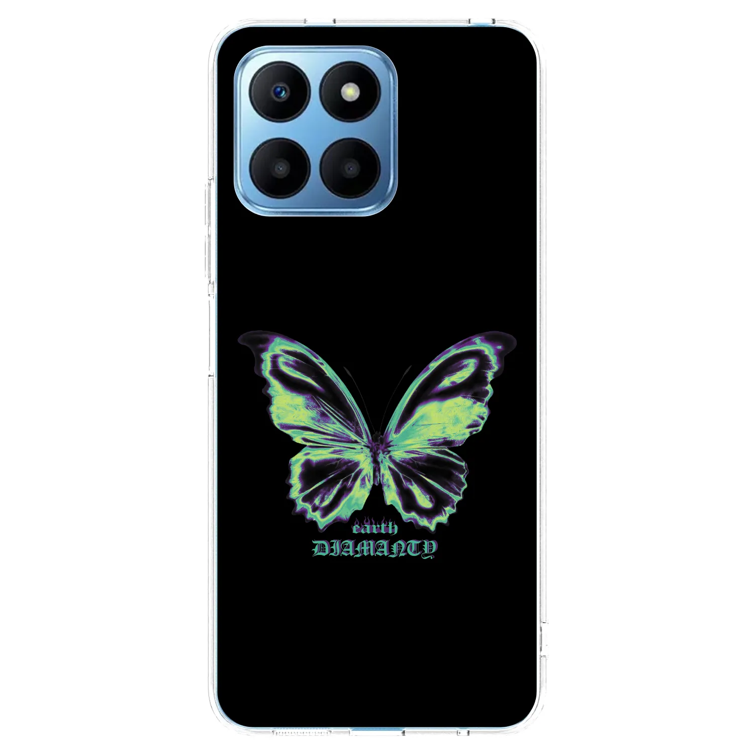 Picasee silikonska prozirna maskica za Honor 70 Lite - Diamanty Blue