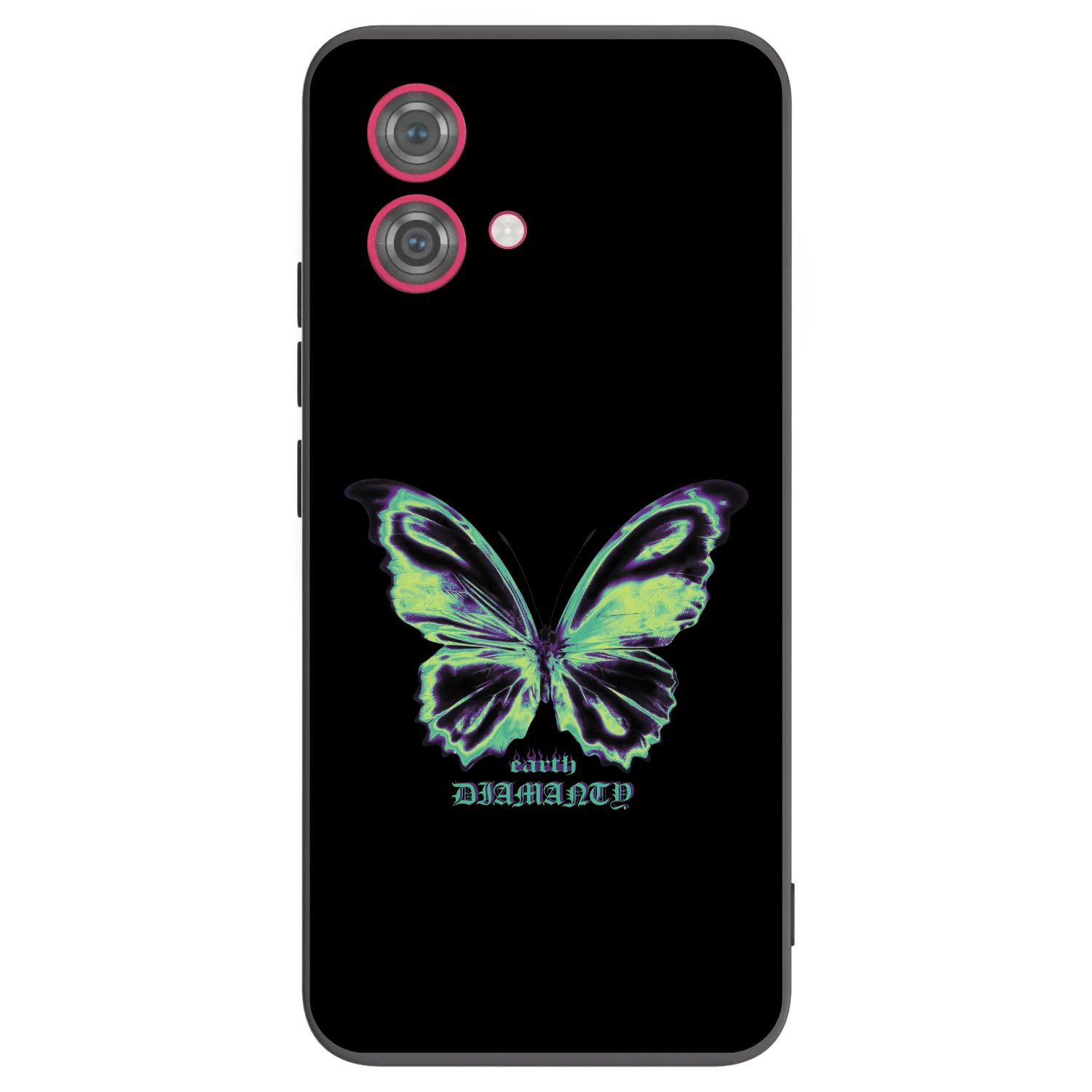 Picasee crna silikonska maskica za Motorola Moto G84 5G - Diamanty Blue