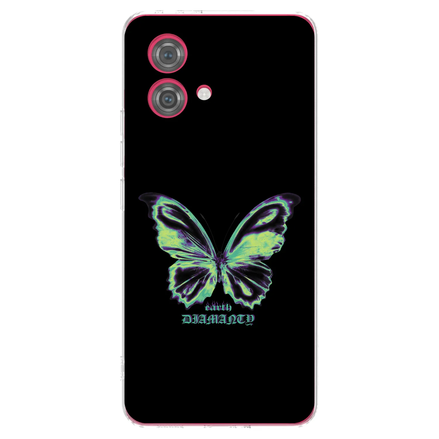 Picasee silikonska prozirna maskica za Motorola Moto G84 5G - Diamanty Blue
