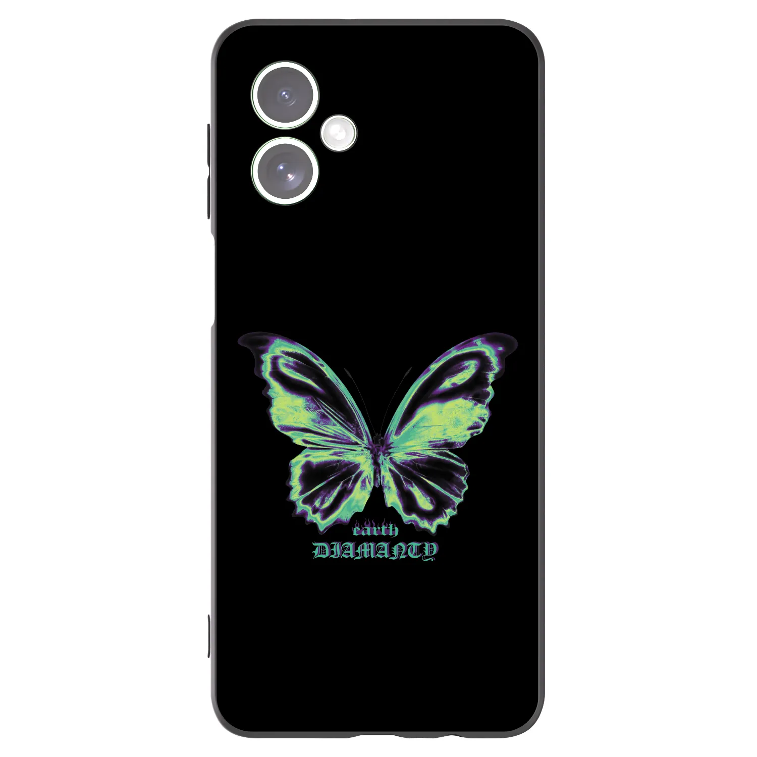 Picasee crna silikonska maskica za Motorola Moto G54 5G - Diamanty Blue