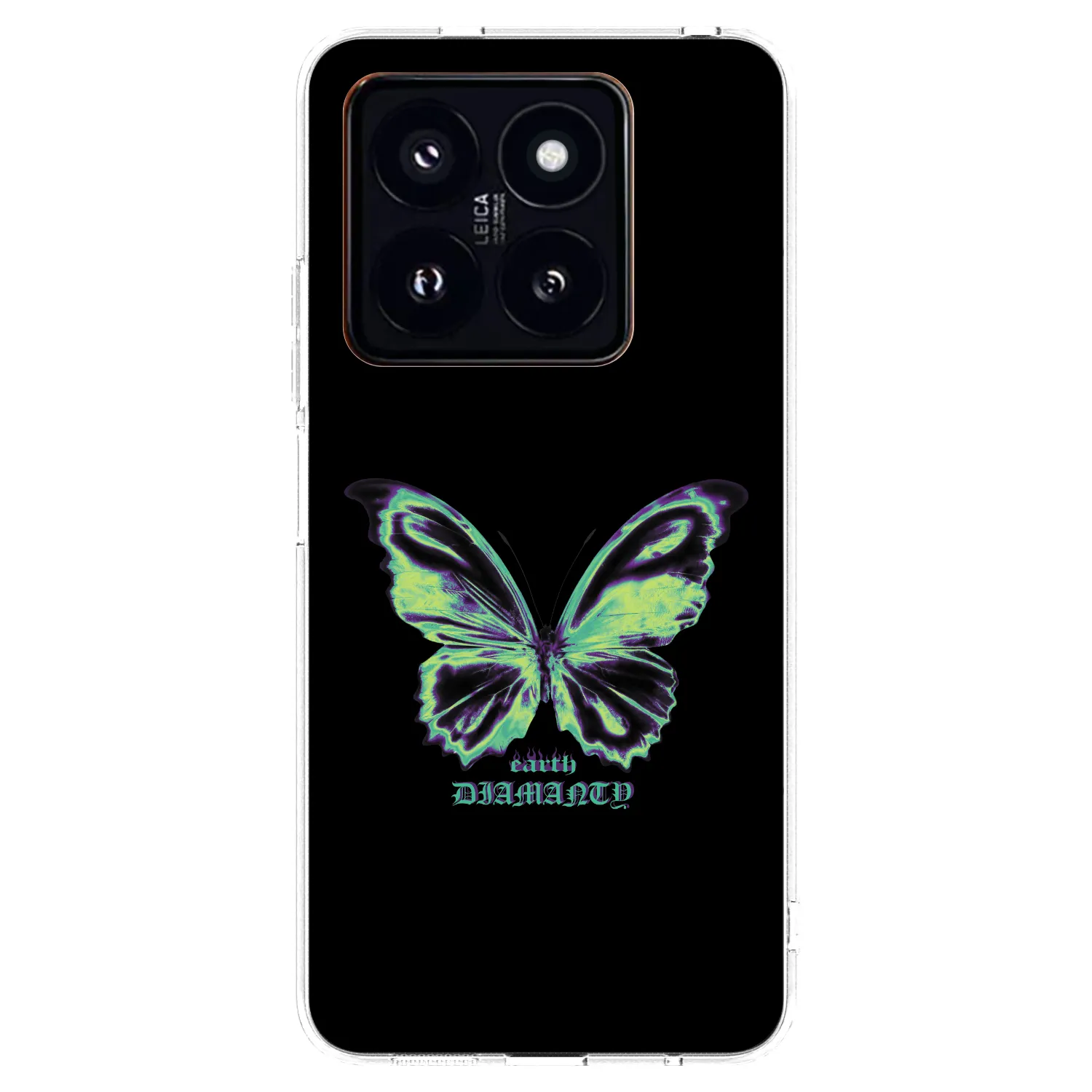 Picasee silikonska prozirna maskica za Xiaomi 14 Pro - Diamanty Blue