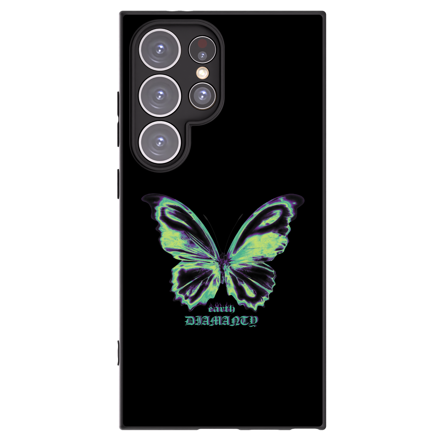 Picasee crna silikonska maskica za Samsung Galaxy S24 Ultra S928B 5G - Diamanty Blue