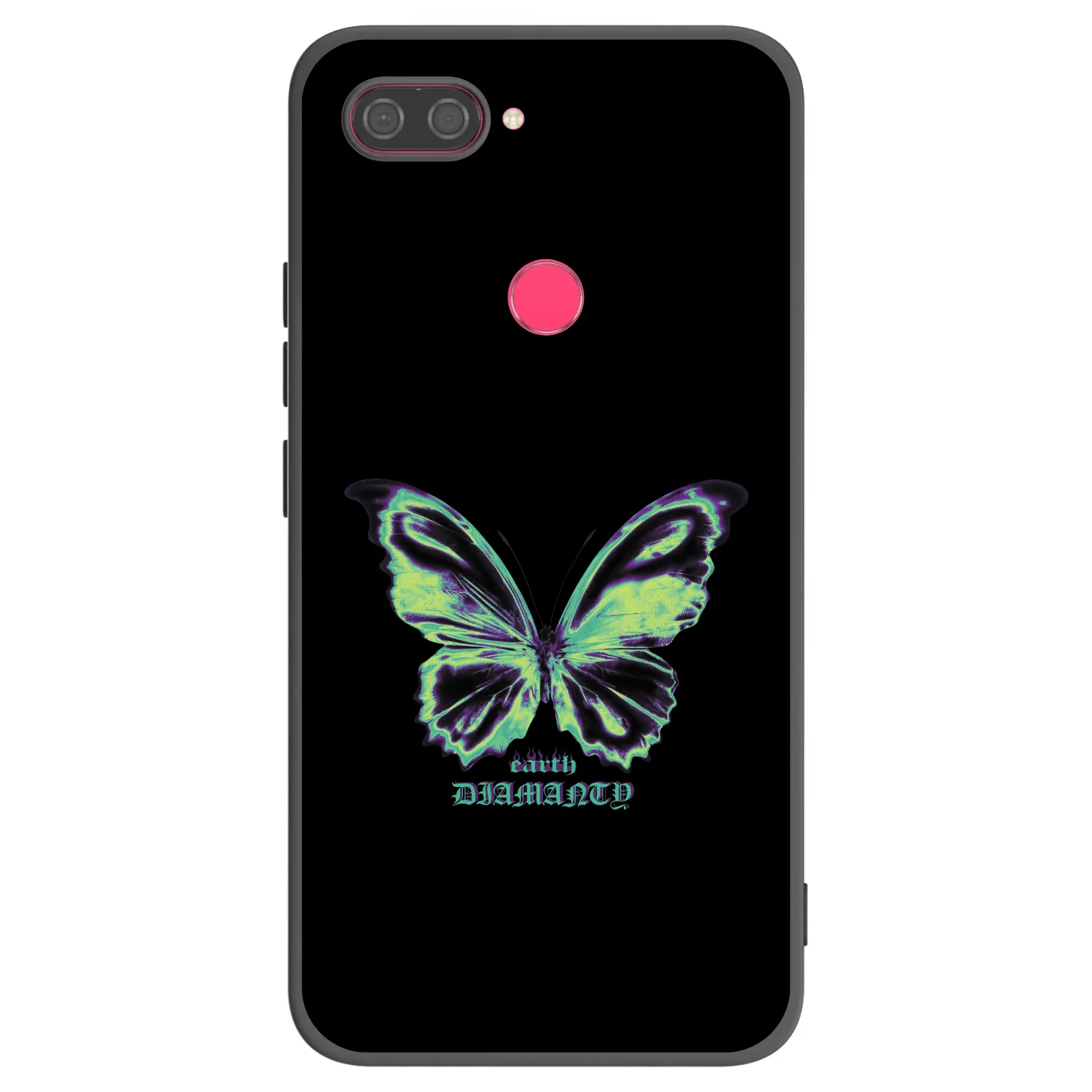 Picasee crna silikonska maskica za Xiaomi Mi 8 Lite - Diamanty Blue