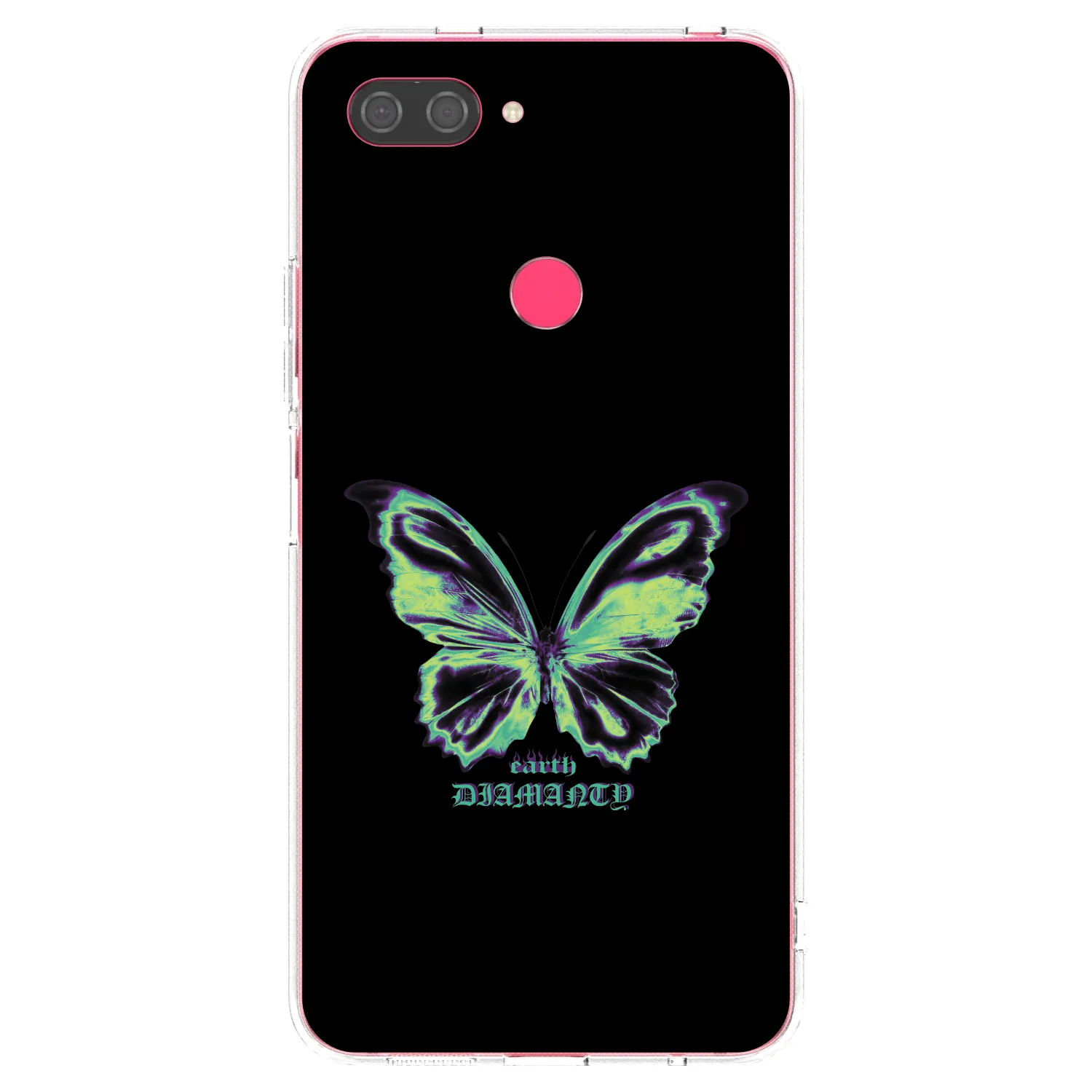 Picasee silikonska prozirna maskica za Xiaomi Mi 8 Lite - Diamanty Blue