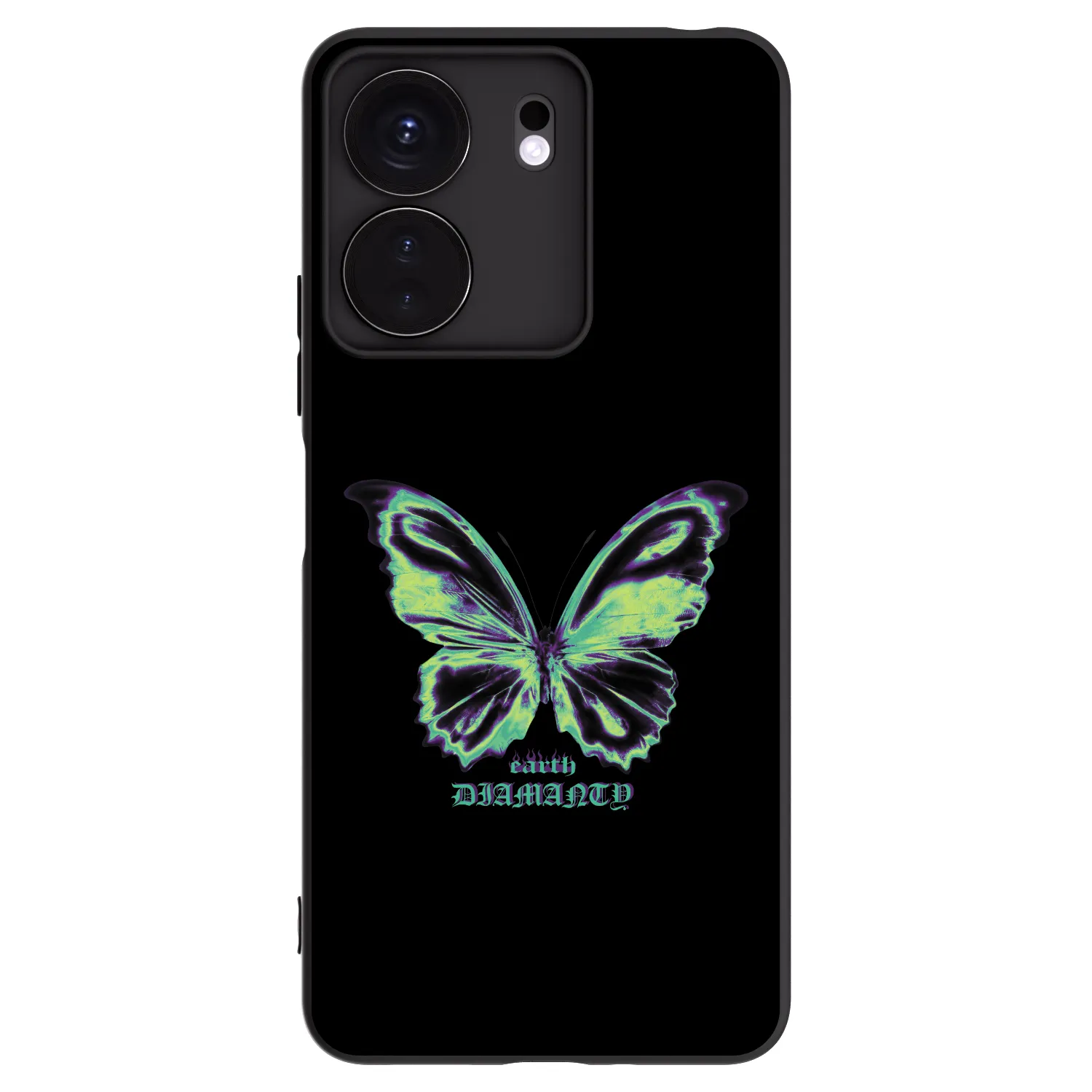Picasee crna silikonska maskica za Xiaomi Redmi 13C 4G - Diamanty Blue