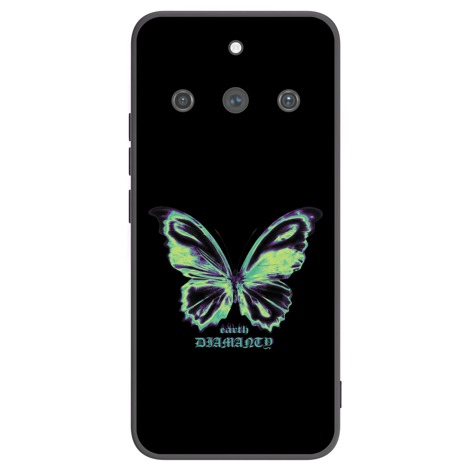 Picasee crna silikonska maskica za Realme 11 Pro+ - Diamanty Blue