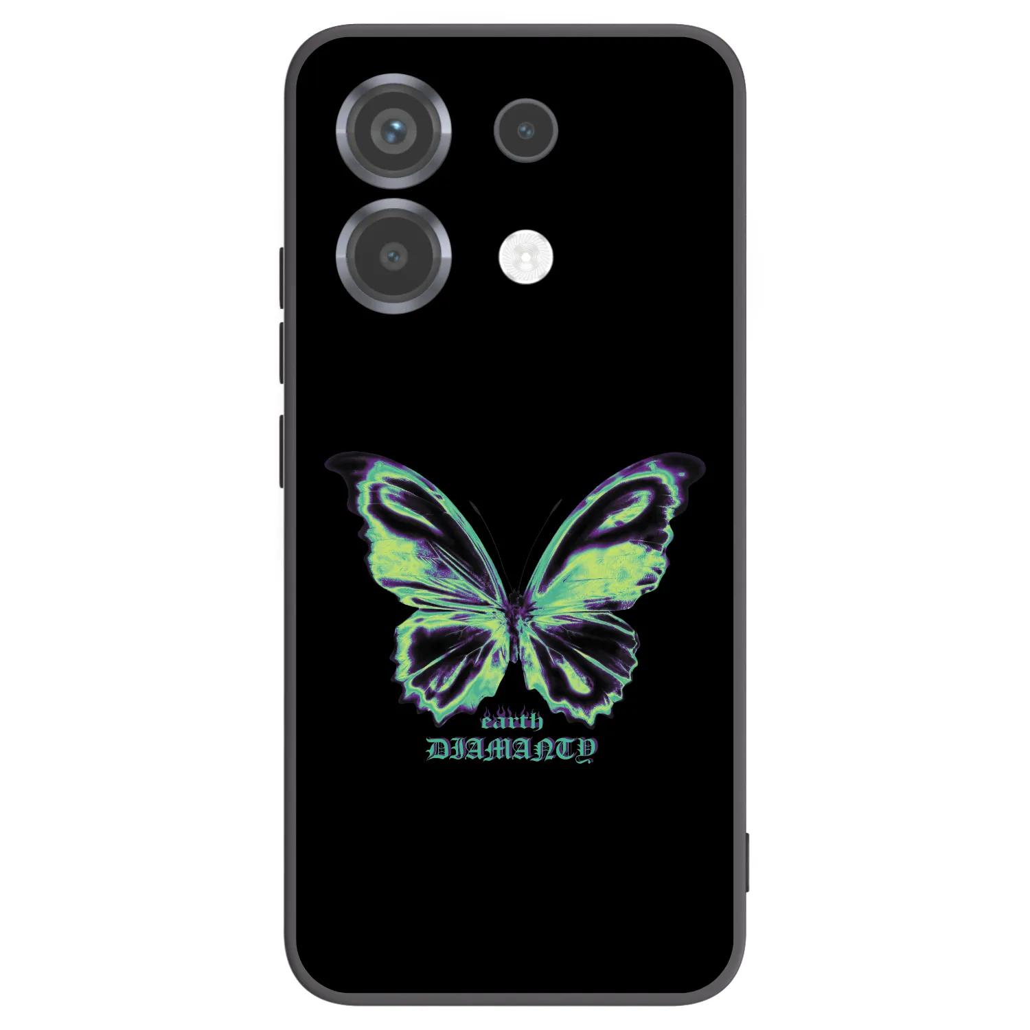 Picasee crna silikonska maskica za Xiaomi Poco X6 - Diamanty Blue
