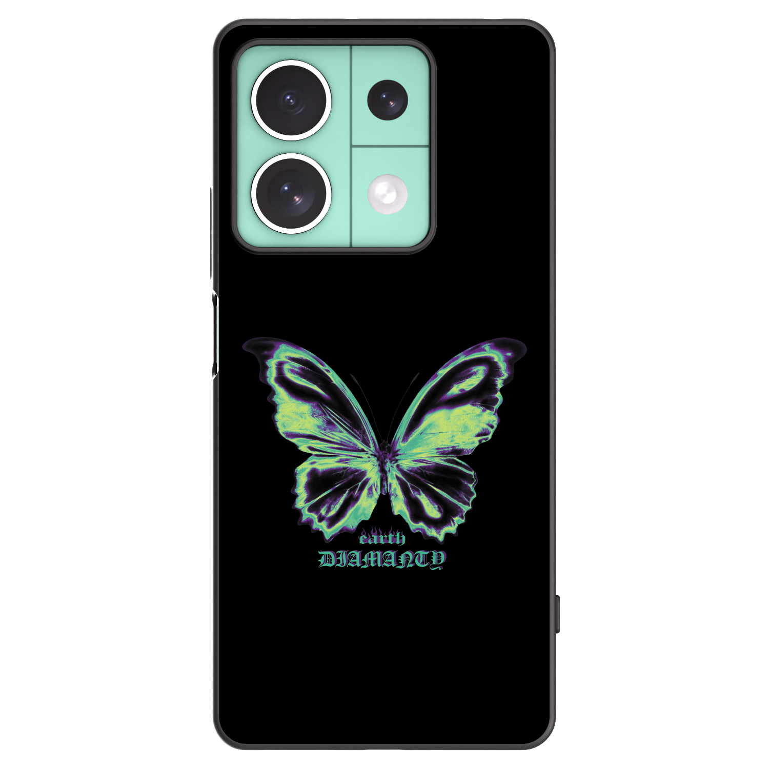 Picasee crna silikonska maskica za Xiaomi Redmi Note 13 5G - Diamanty Blue
