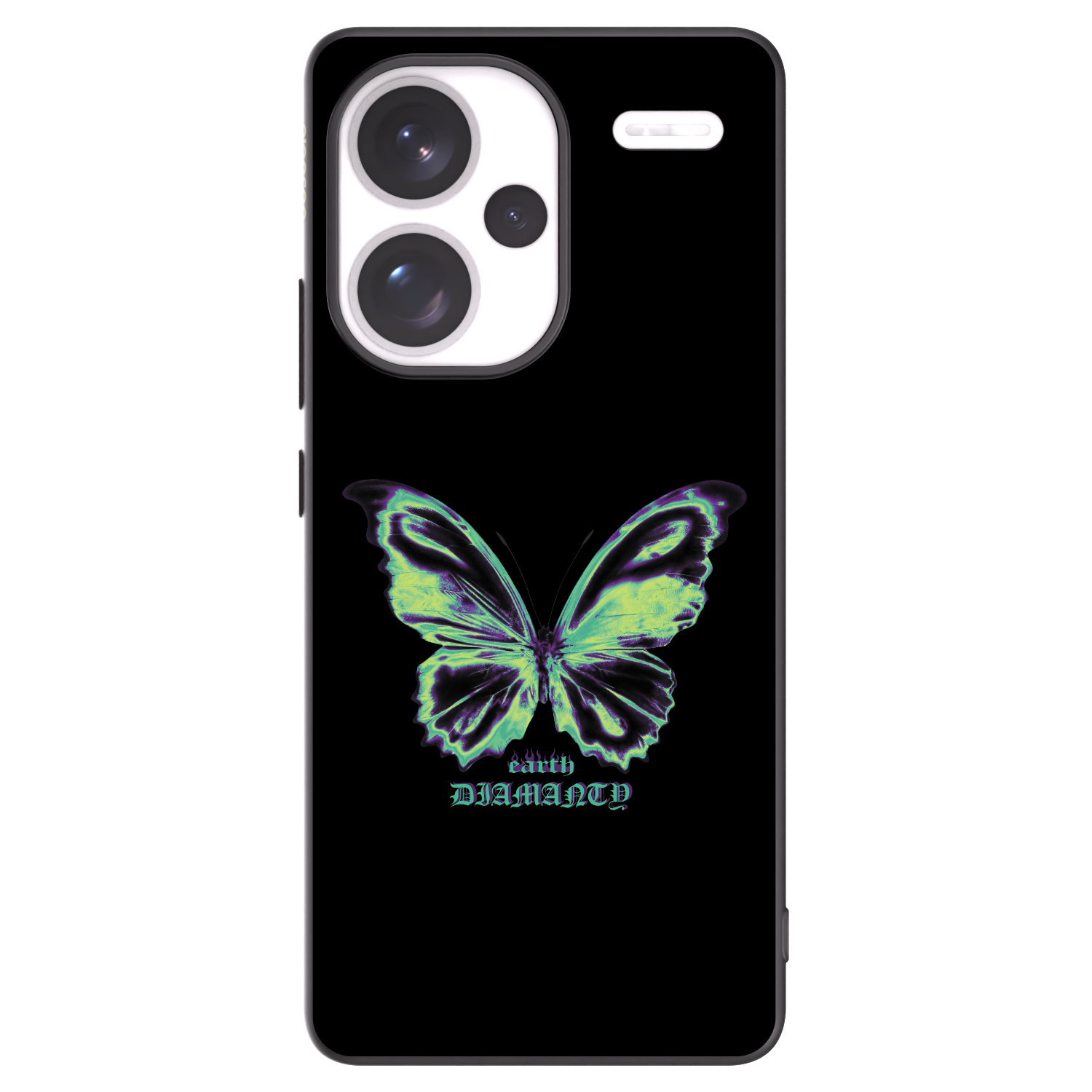 Picasee crna silikonska maskica za Xiaomi Redmi Note 13 Pro+ 5G - Diamanty Blue