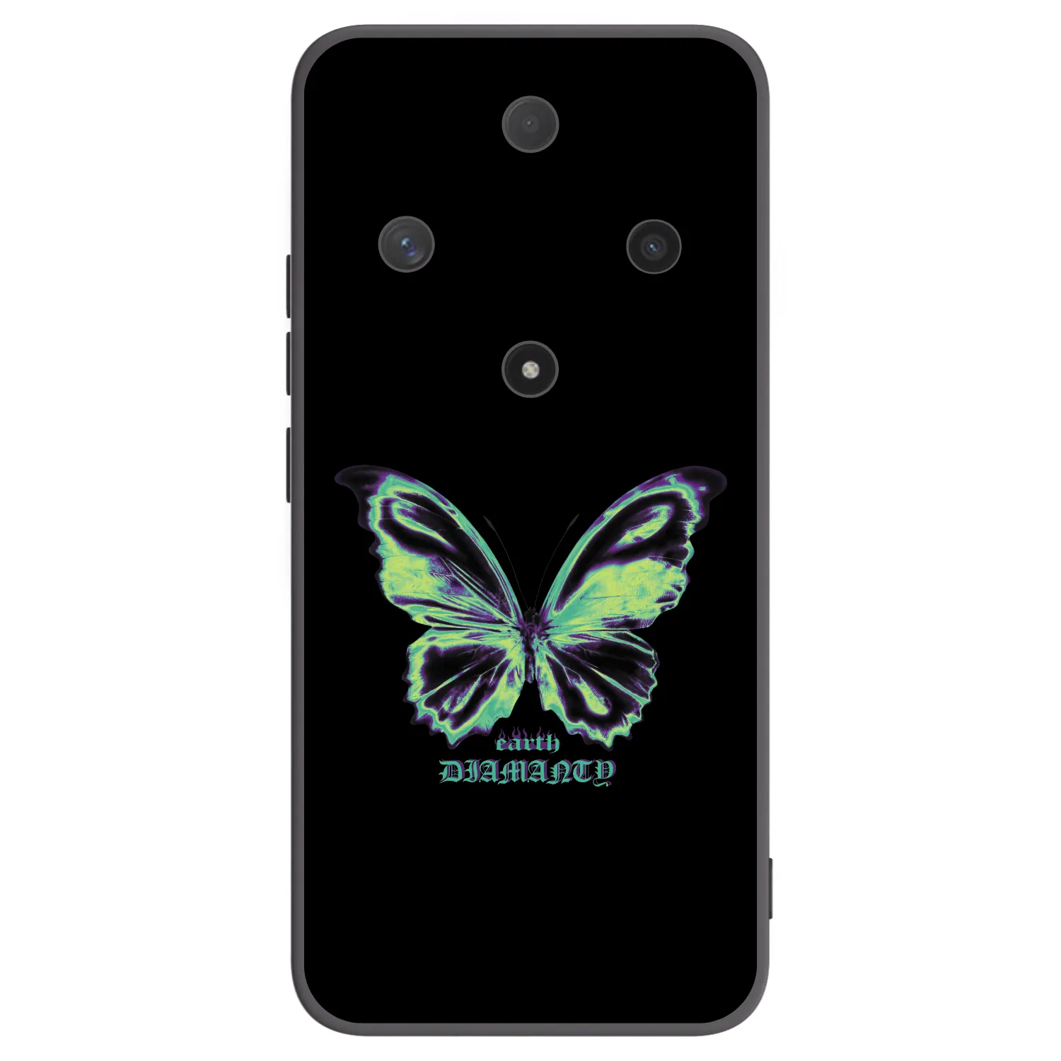 Picasee crna silikonska maskica za Honor Magic6 Lite 5G - Diamanty Blue