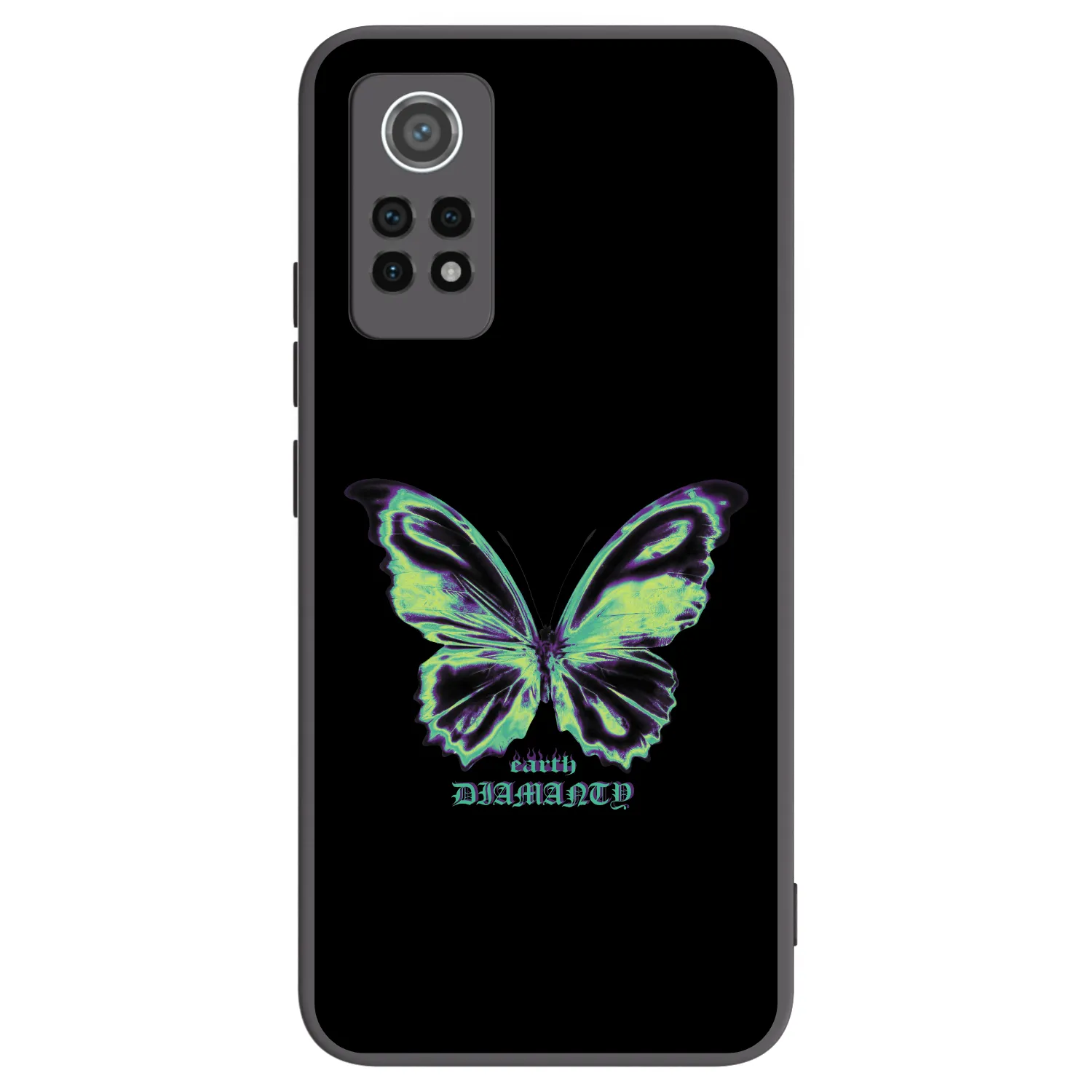 Picasee crna silikonska maskica za Xiaomi Redmi Note 12 Pro 4G - Diamanty Blue