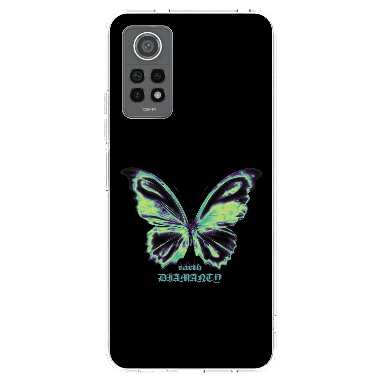 Picasee silikonska prozirna maskica za Xiaomi Redmi Note 12 Pro 4G - Diamanty Blue